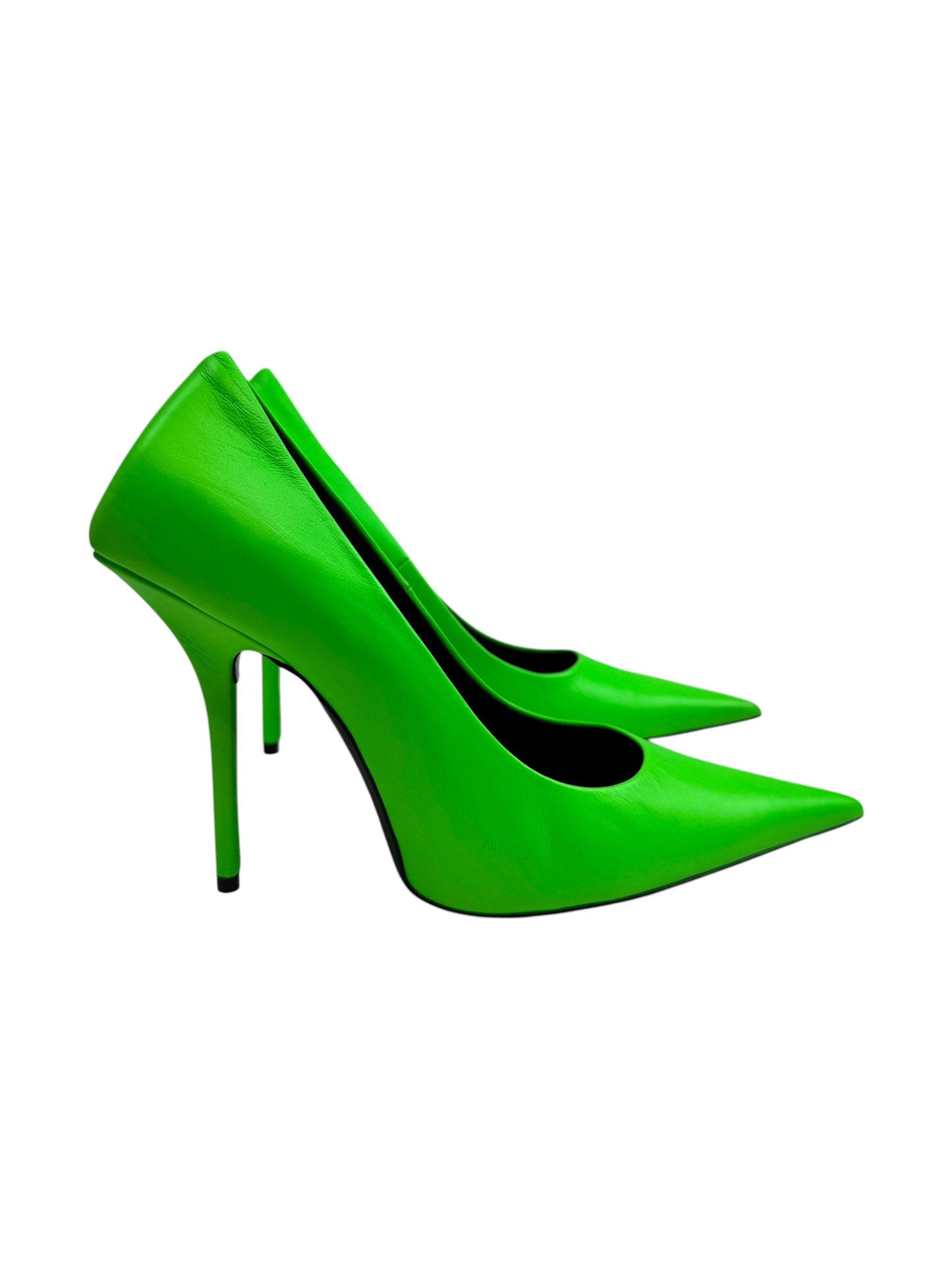 Balenciaga acid green pumps