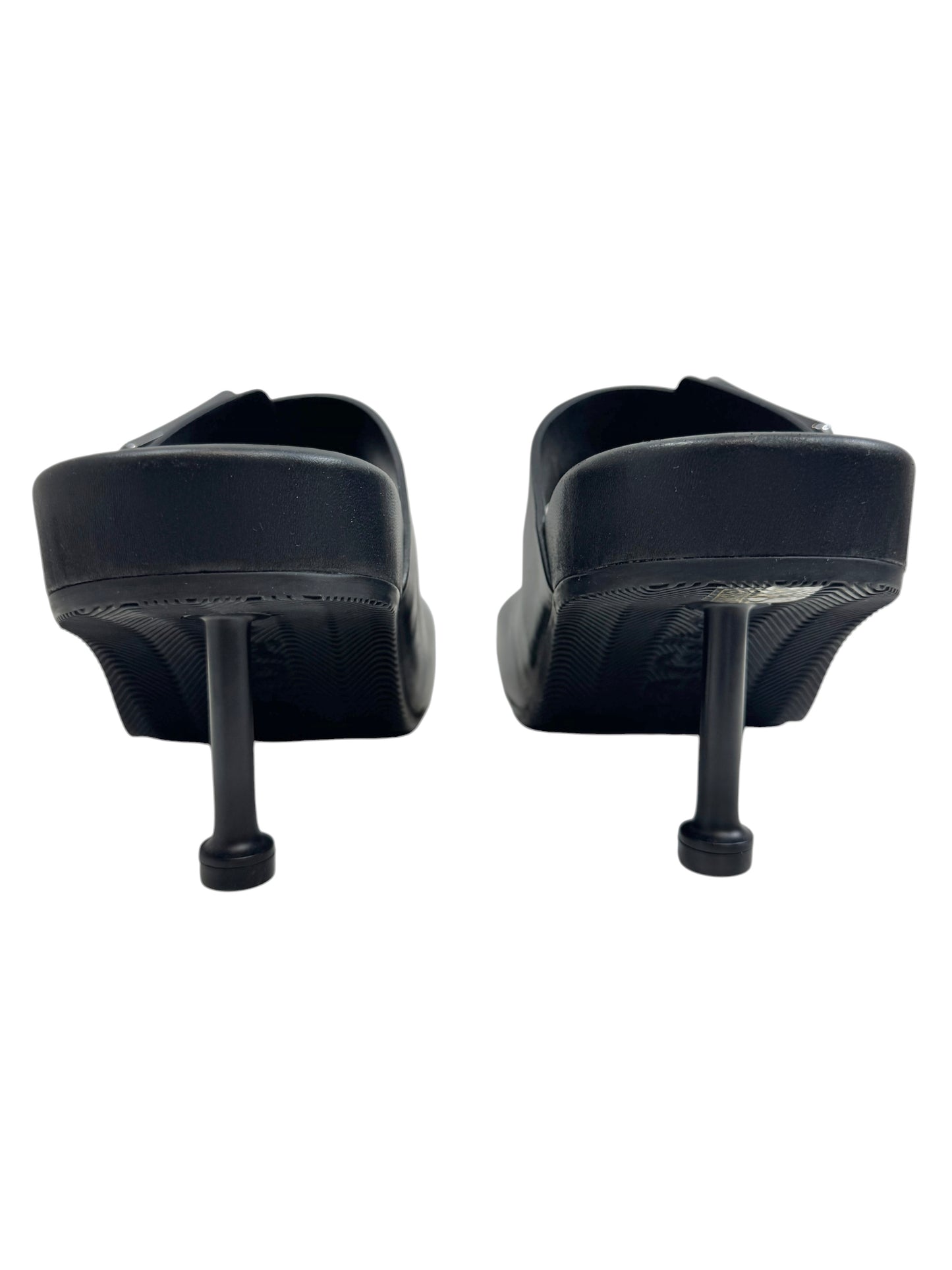 Balenciaga black Mallorca leather sandal