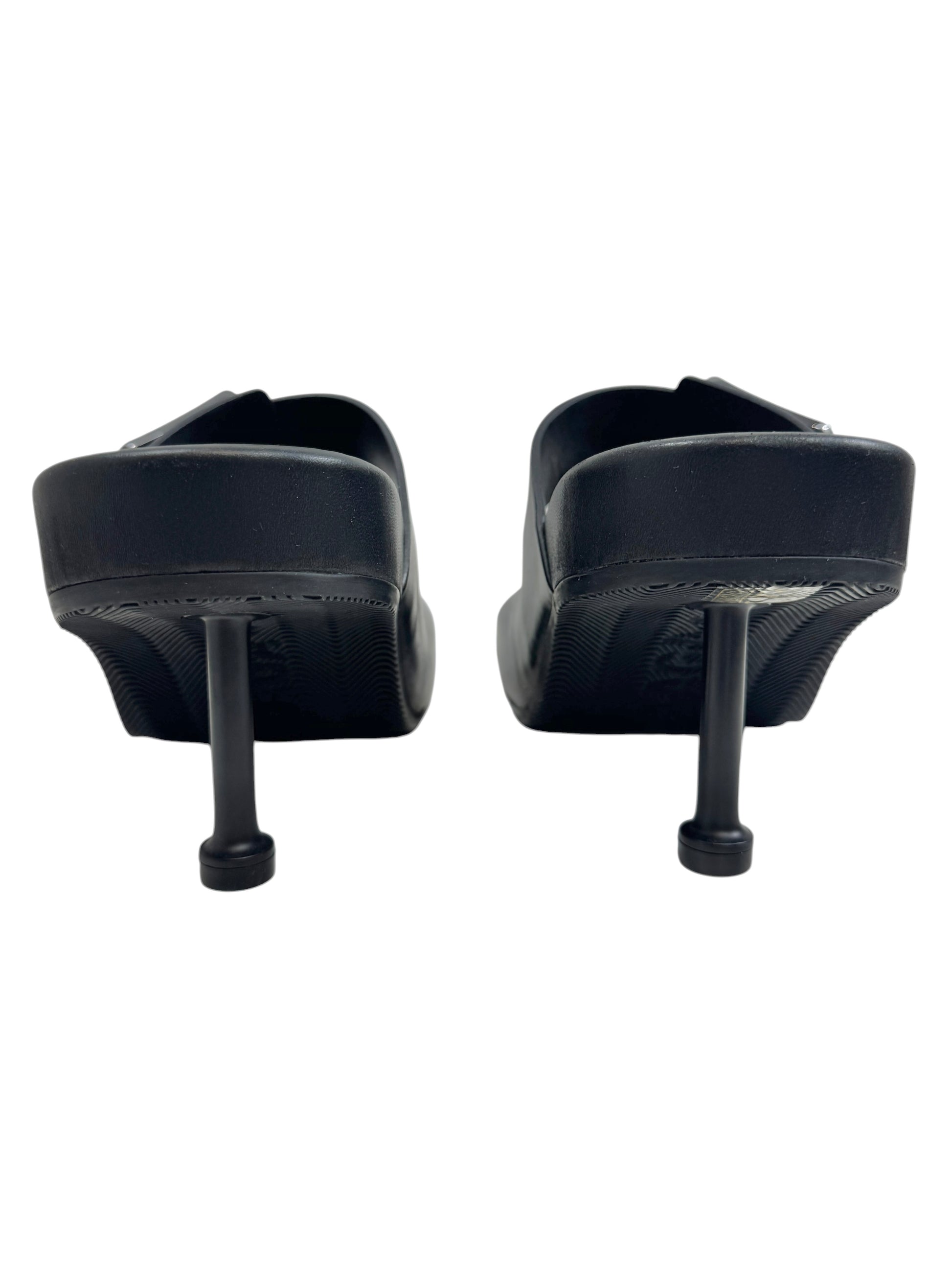 Balenciaga black Mallorca leather sandal