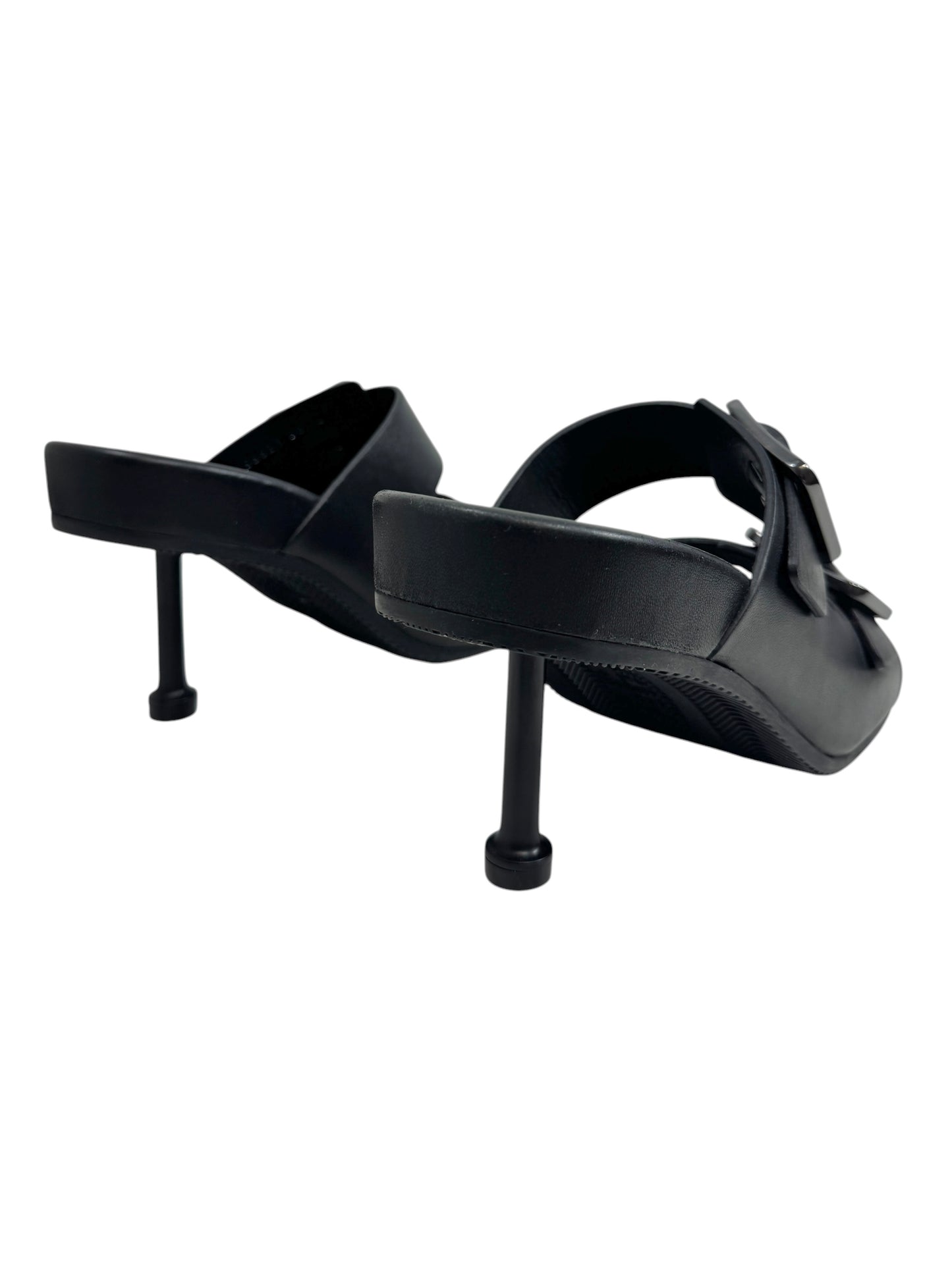 Balenciaga black Mallorca leather sandal