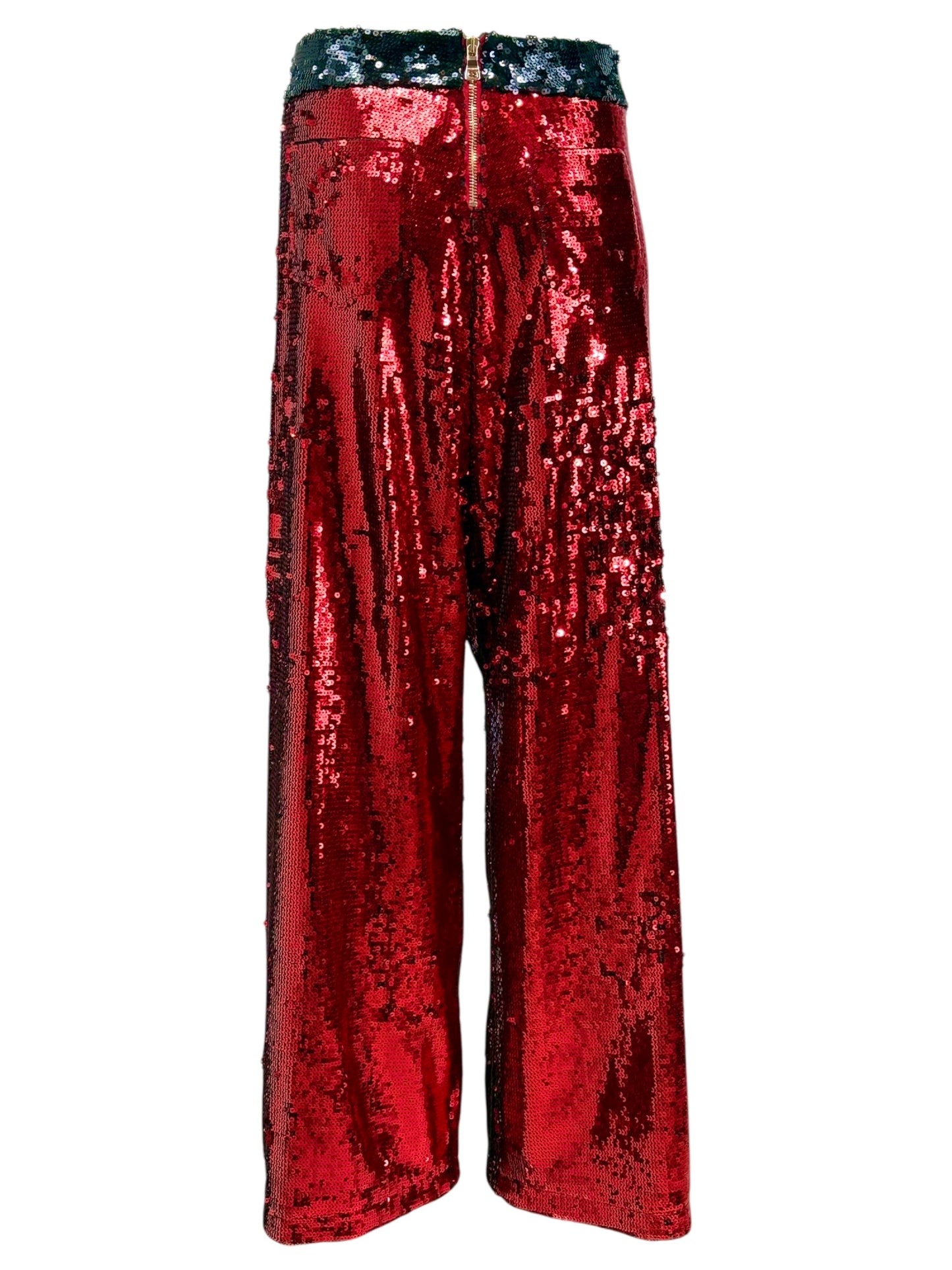 Balmain Cara Delevigne 2019 sequined tuxedo pants 2