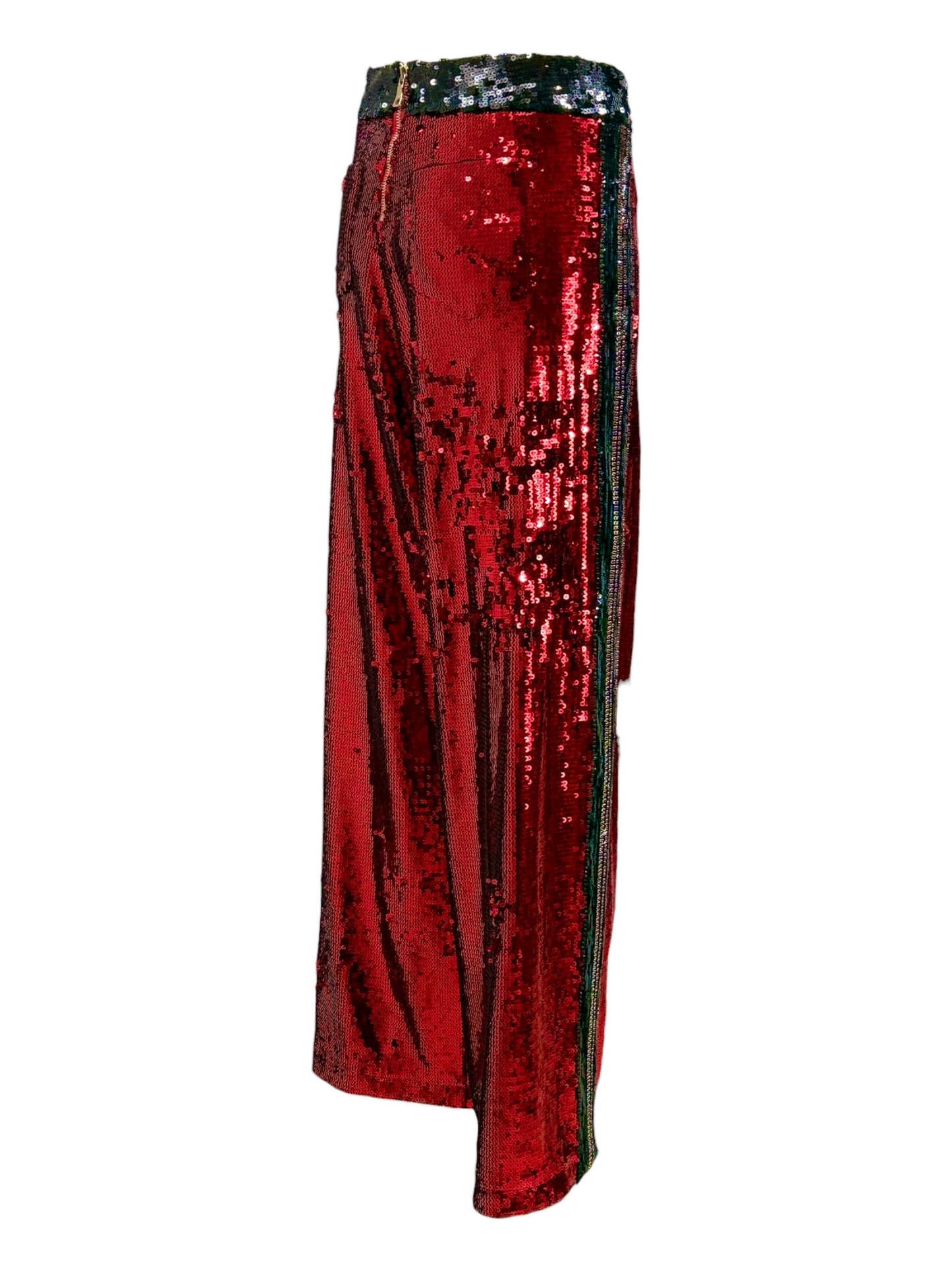 Balmain Cara Delevigne 2019 sequined tuxedo pants 2