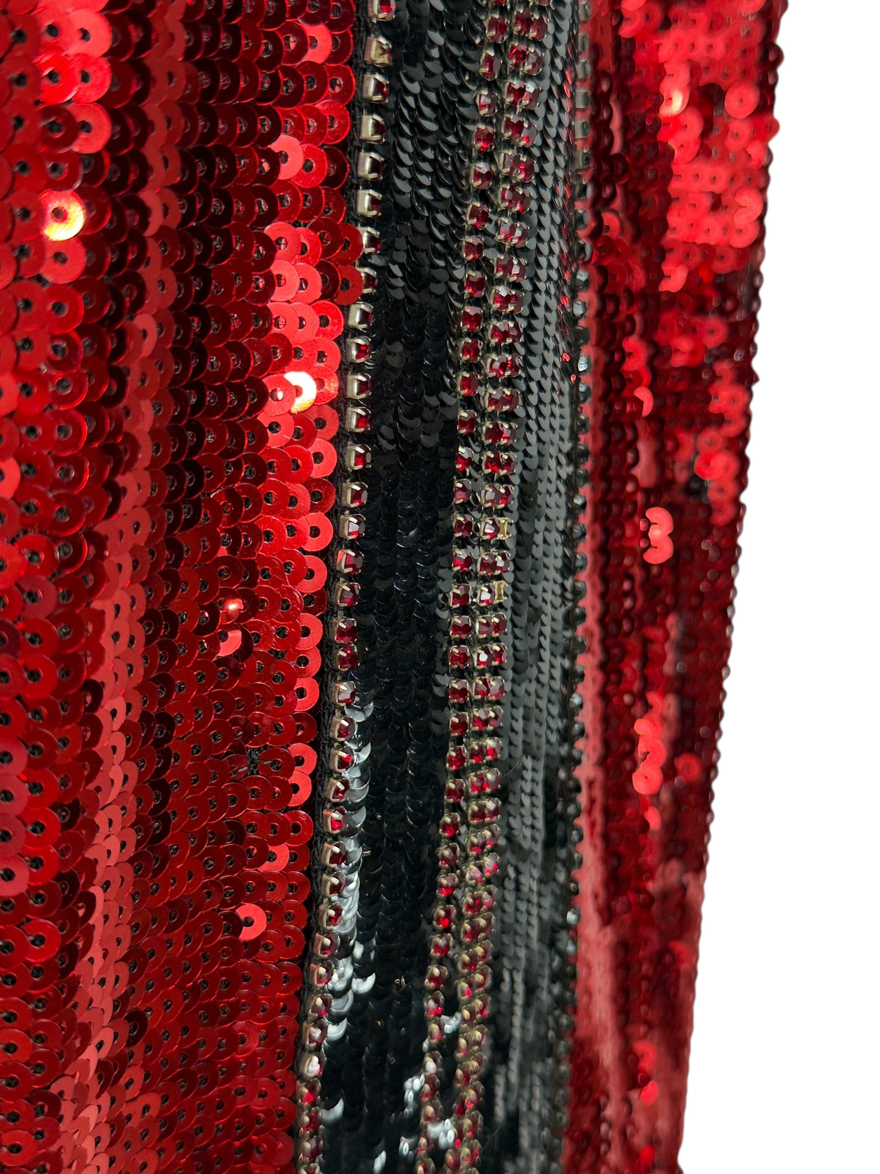 Balmain Cara Delevigne 2019 sequined tuxedo pants 