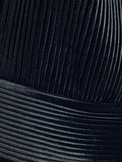Balmain Olivier Rousteing Fall 2015 Look 54 Black corduroy jumpsuit
