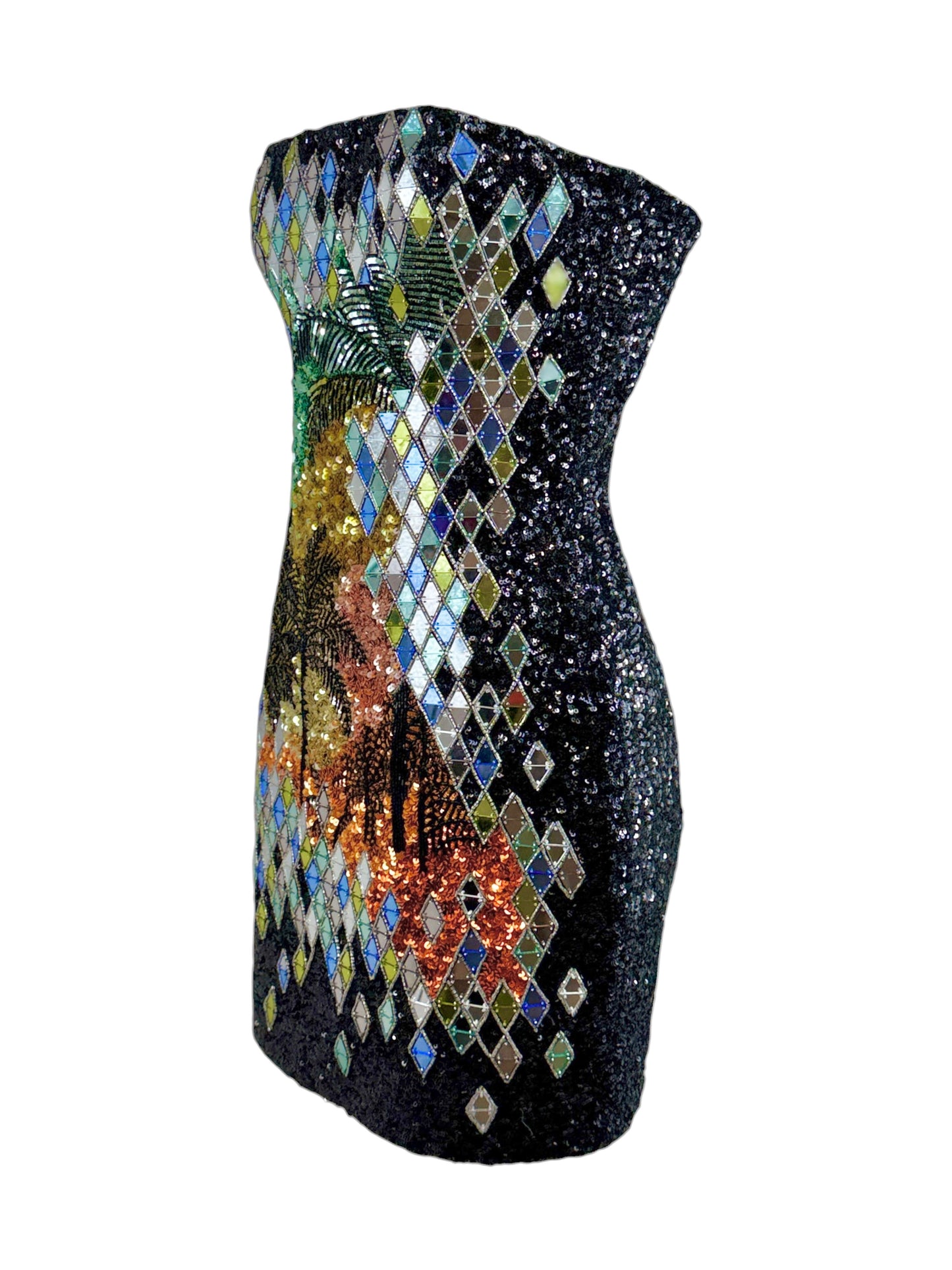 Balmain Olivier Rousteing Resort 2017 Mini sequined dress
