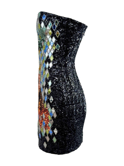 Balmain Olivier Rousteing Resort 2017 Mini sequined dress