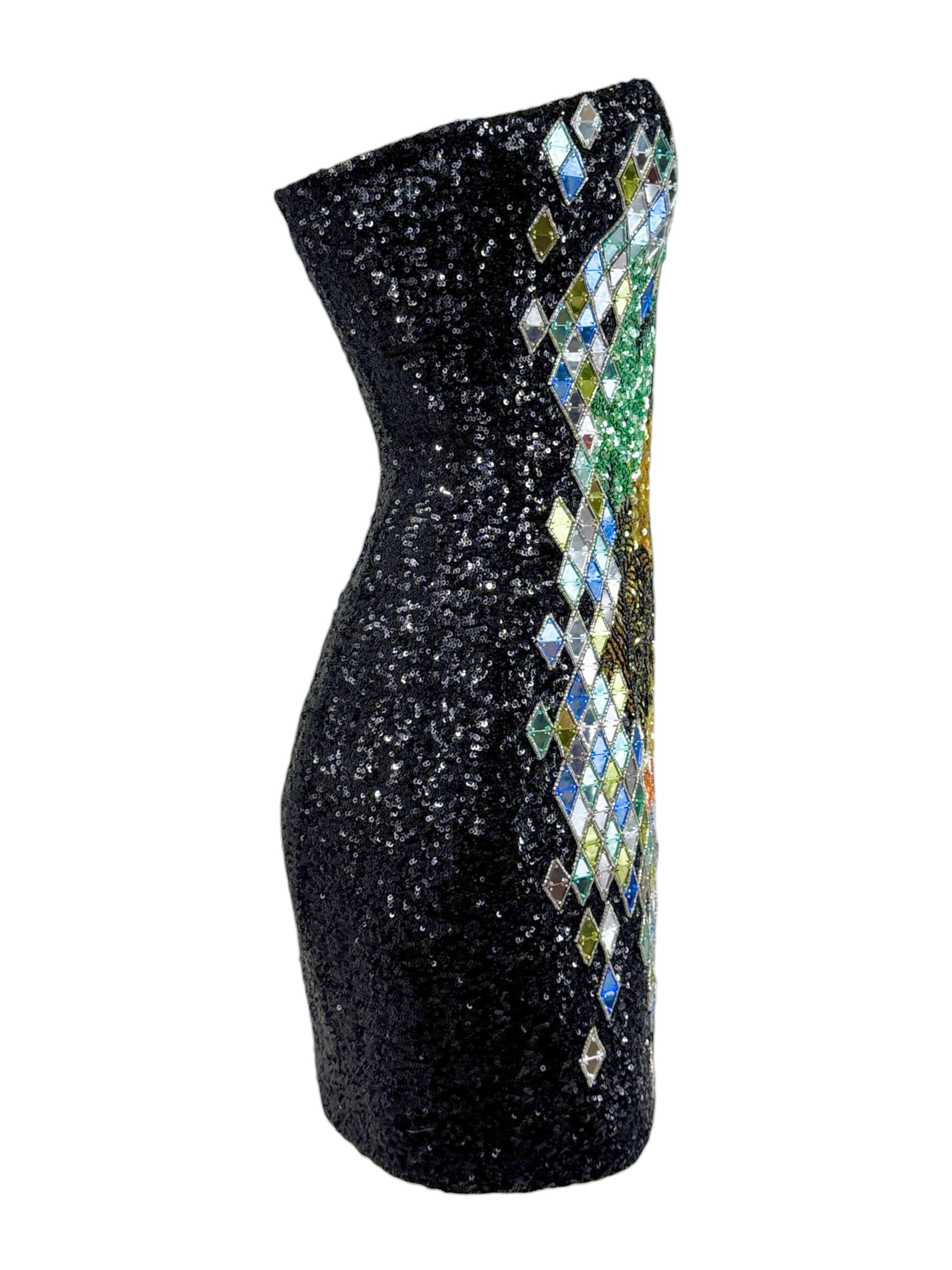 Balmain Olivier Rousteing Resort 2017 Mini sequined dress