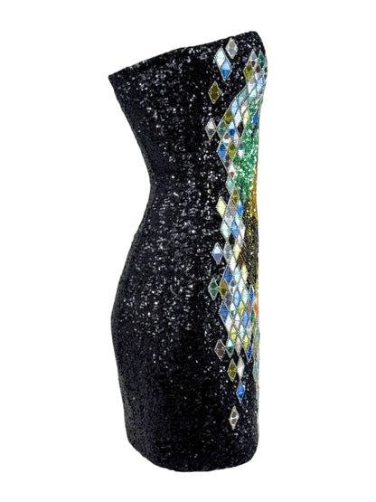 Balmain Olivier Rousteing Resort 2017 Mini sequined dress