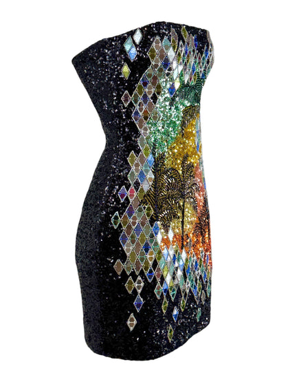 Balmain Olivier Rousteing Resort 2017 Mini sequined dress