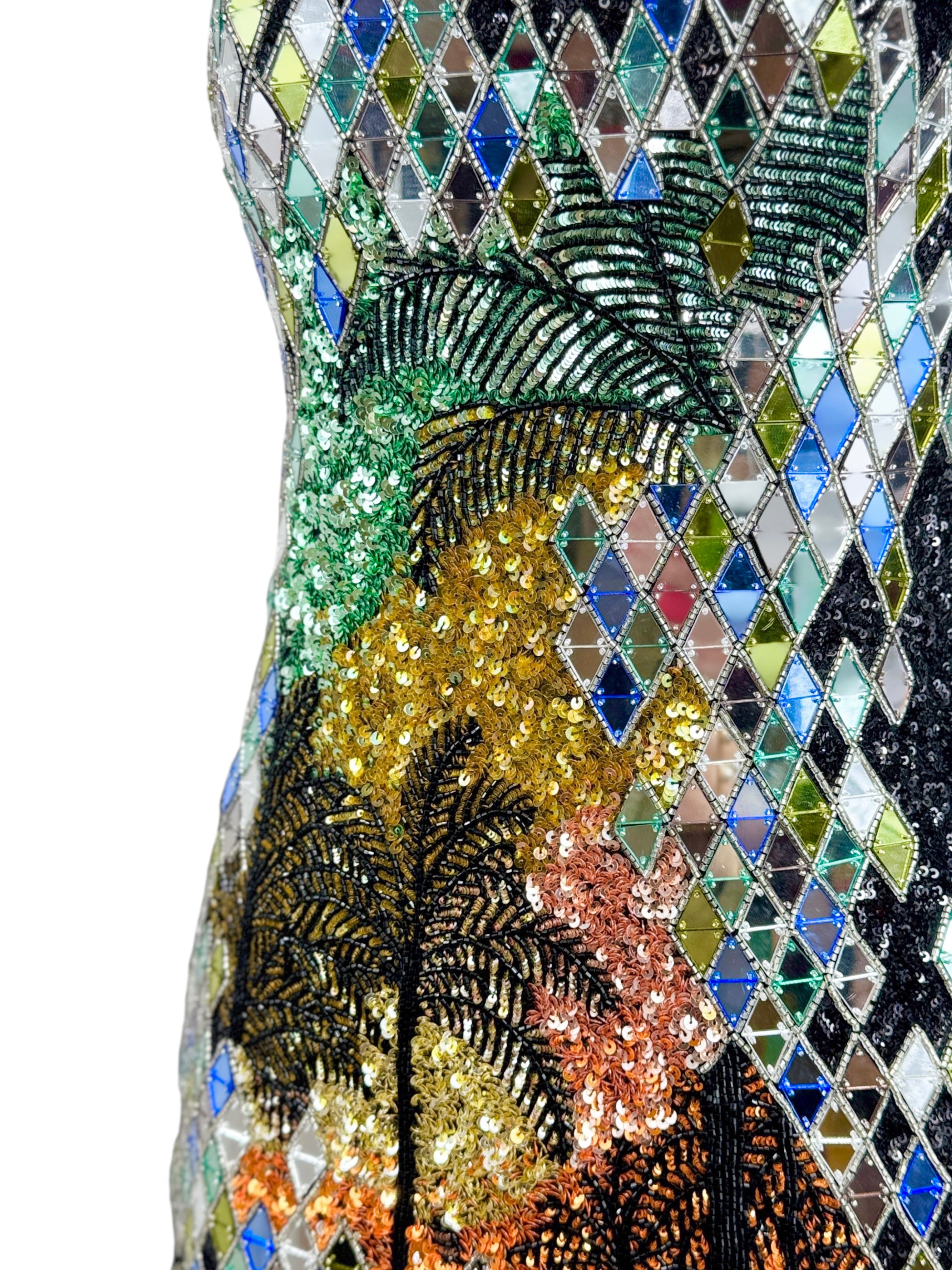 Balmain Olivier Rousteing Resort 2017 Mini sequined dress