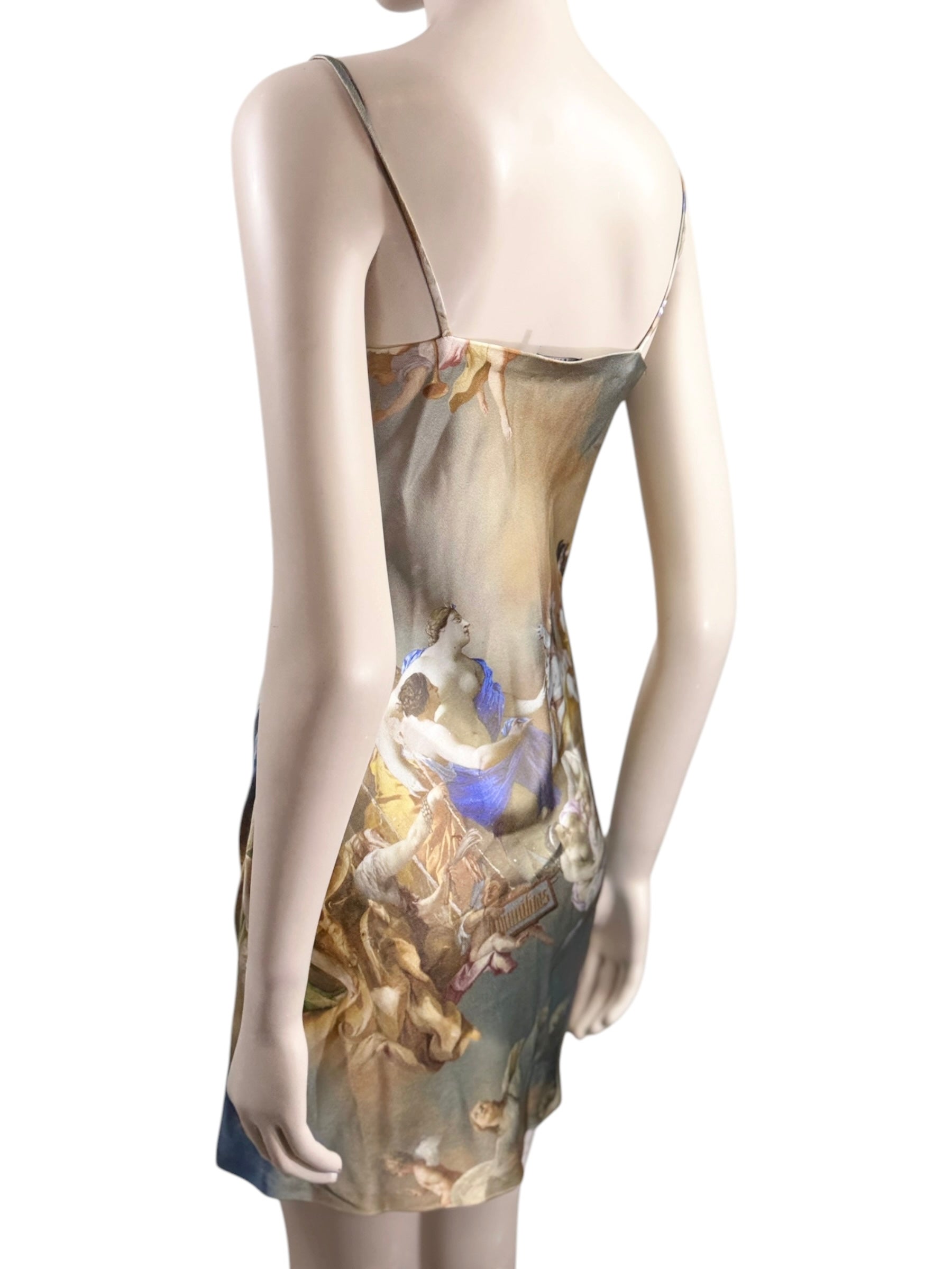 Balmain Olivier Rousteing Spring 2023 Look 39 MIni printed dress