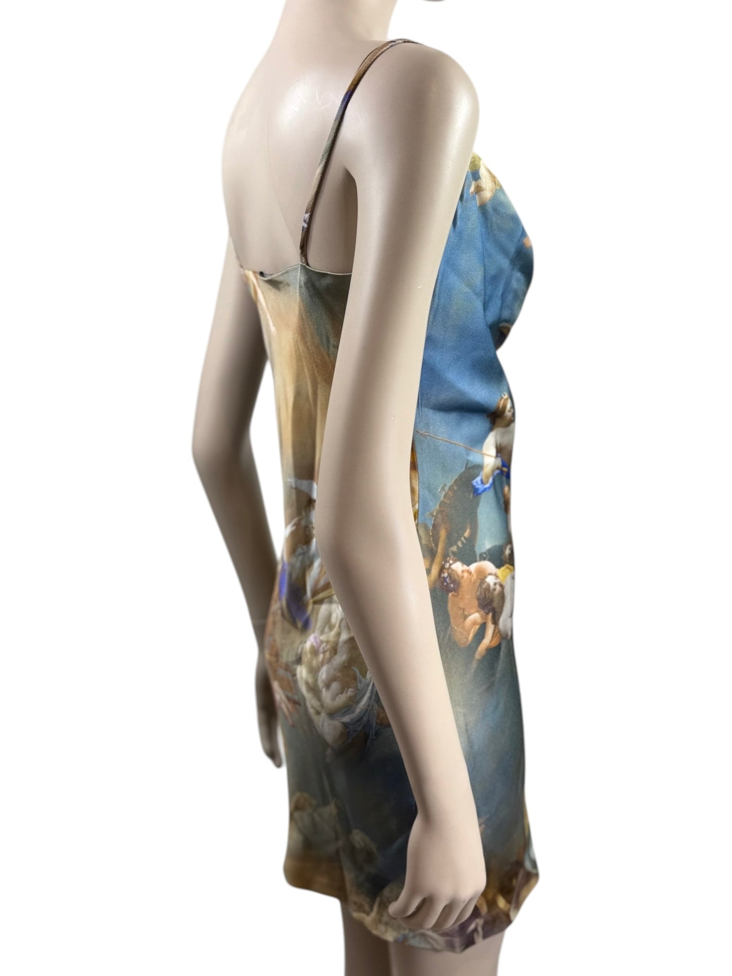 Balmain Olivier Rousteing Spring 2023 Look 39 MIni printed dress