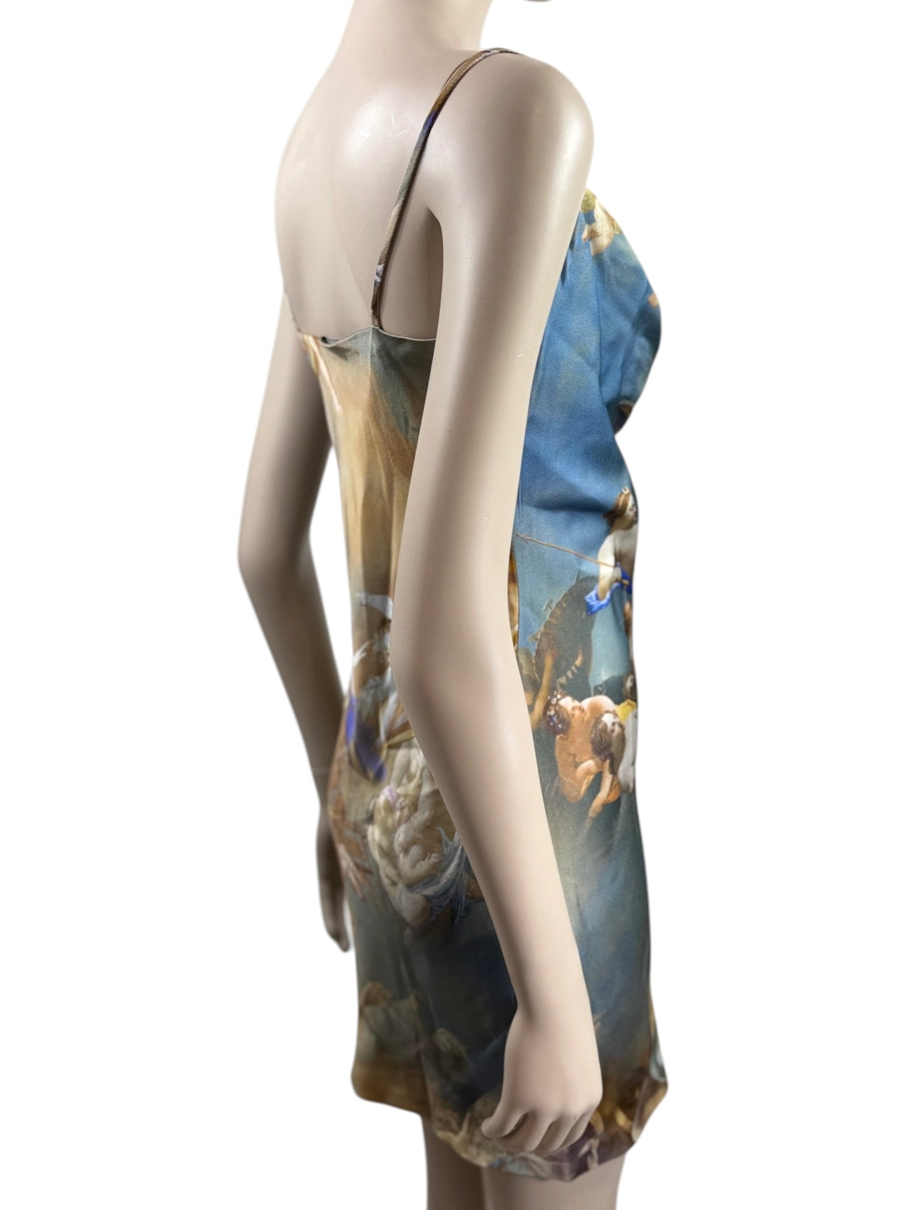 Balmain Olivier Rousteing Spring 2023 Look 39 MIni printed dress