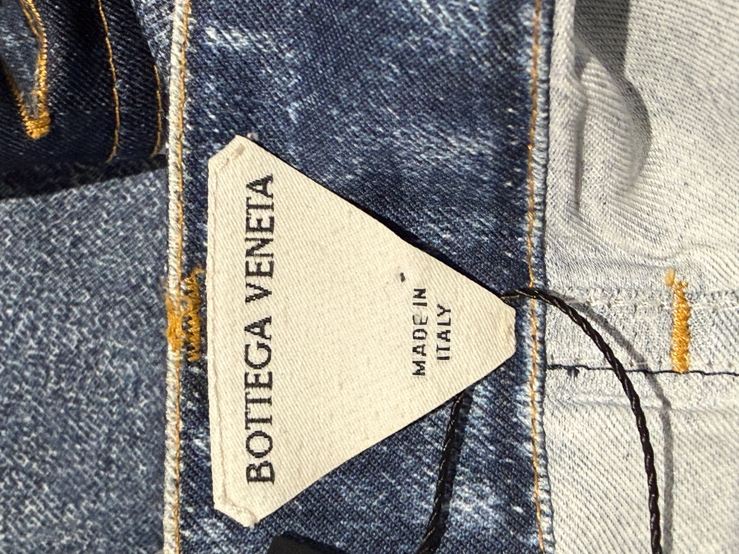 Bottega Veneta Matthieu Blazy Spring 2023 Denim printed trouser pant suits