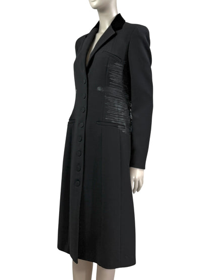 Bottega Veneta Tomas Maier Fall 2012 Look 1 Black wool coat