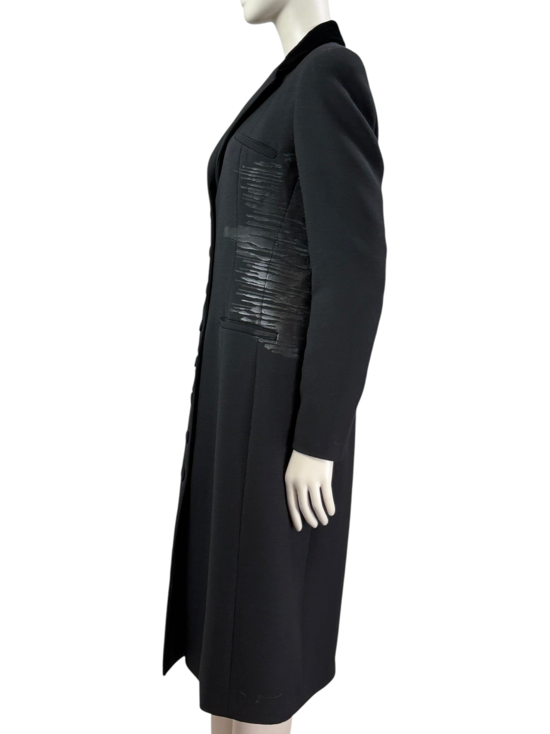 Bottega Veneta Tomas Maier Fall 2012 Look 1 Black wool coat