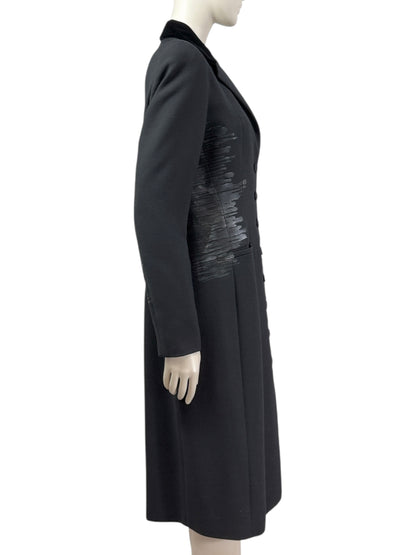Bottega Veneta Tomas Maier Fall 2012 Look 1 Black wool coat