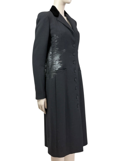 Bottega Veneta Tomas Maier Fall 2012 Look 1 Black wool coat