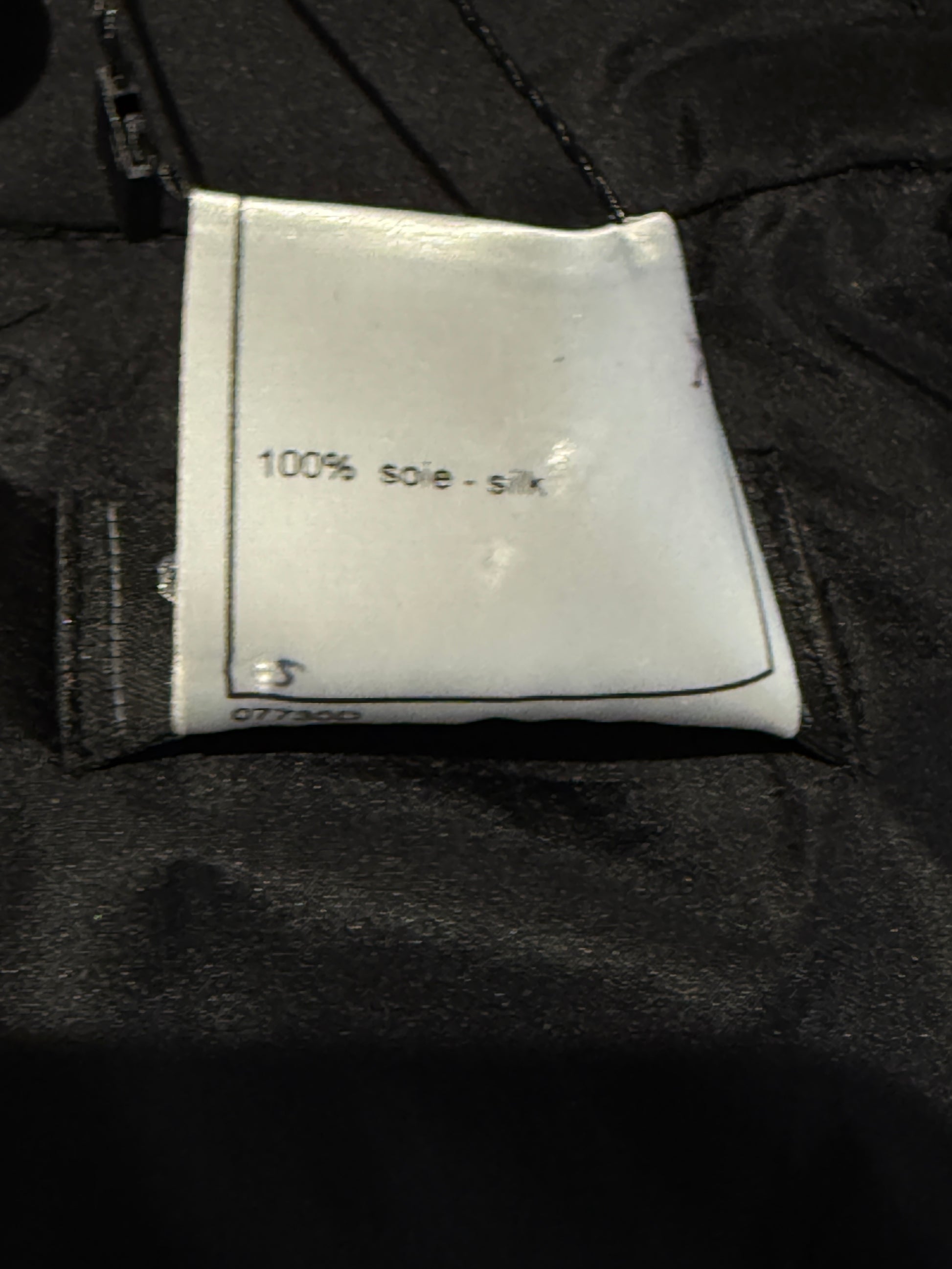 Chanel Karl Lagerfeld Fall 1998 Black silk train taffeta skirt