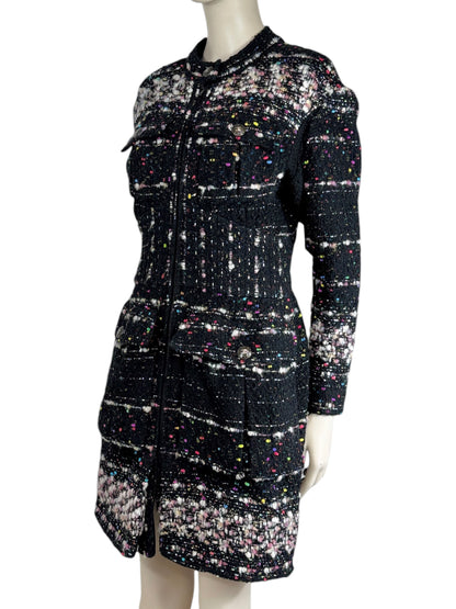 Chanel Karl Lagerfeld Fall 2014 Supermarket Collection Multicolored zip coat