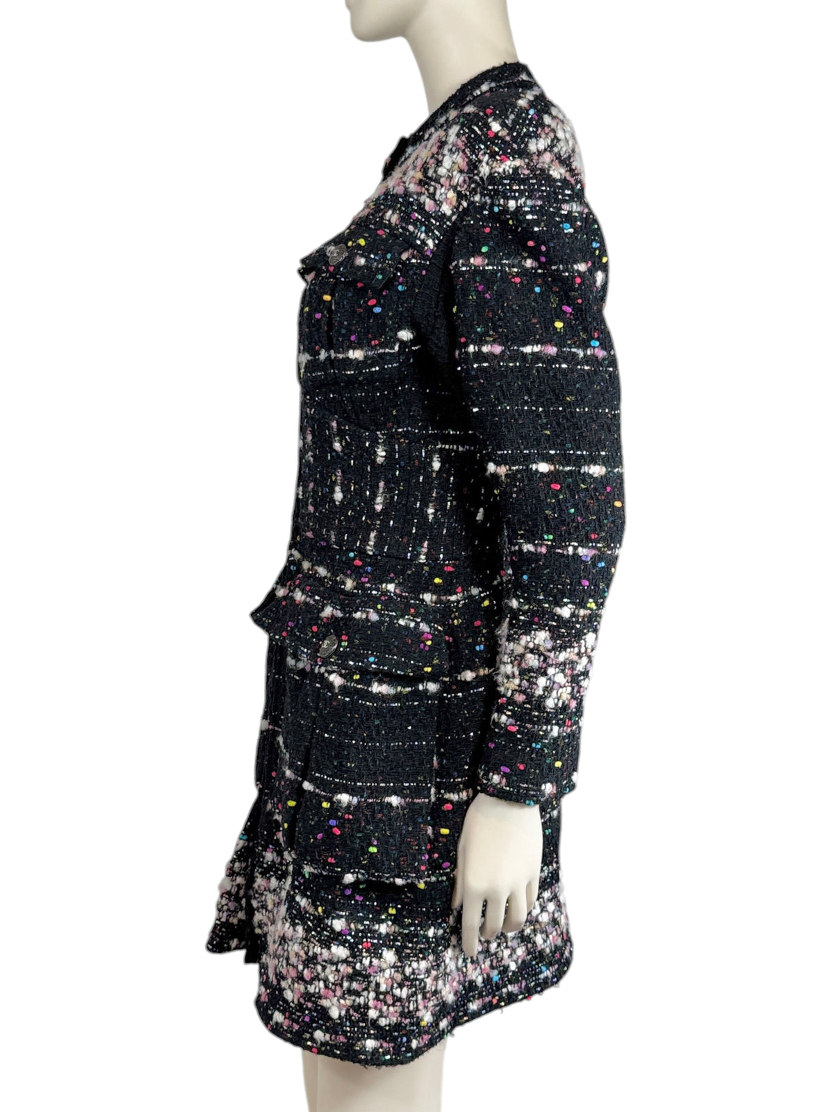 Chanel Karl Lagerfeld Fall 2014 Supermarket Collection Multicolored zip coat