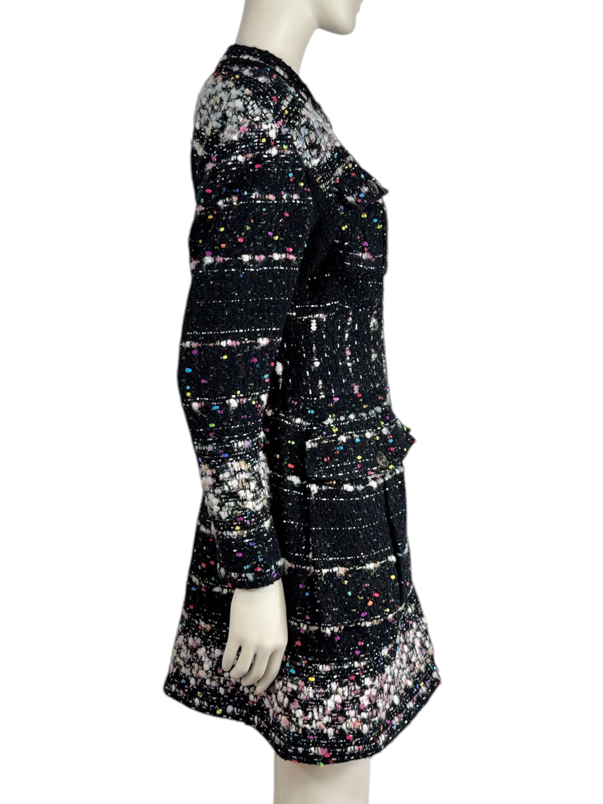Chanel Karl Lagerfeld Fall 2014 Supermarket Collection Multicolored zip coat