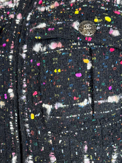Chanel Karl Lagerfeld Fall 2014 Supermarket Collection Multicolored zip coat
