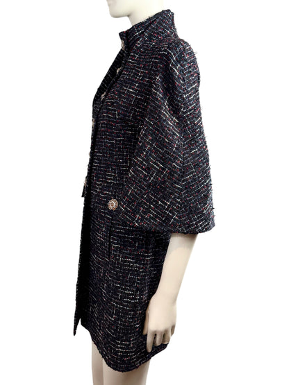 Chanel Karl Lagerfeld Resort 2015 Dubai Look 14 Gripoix Tweed coat