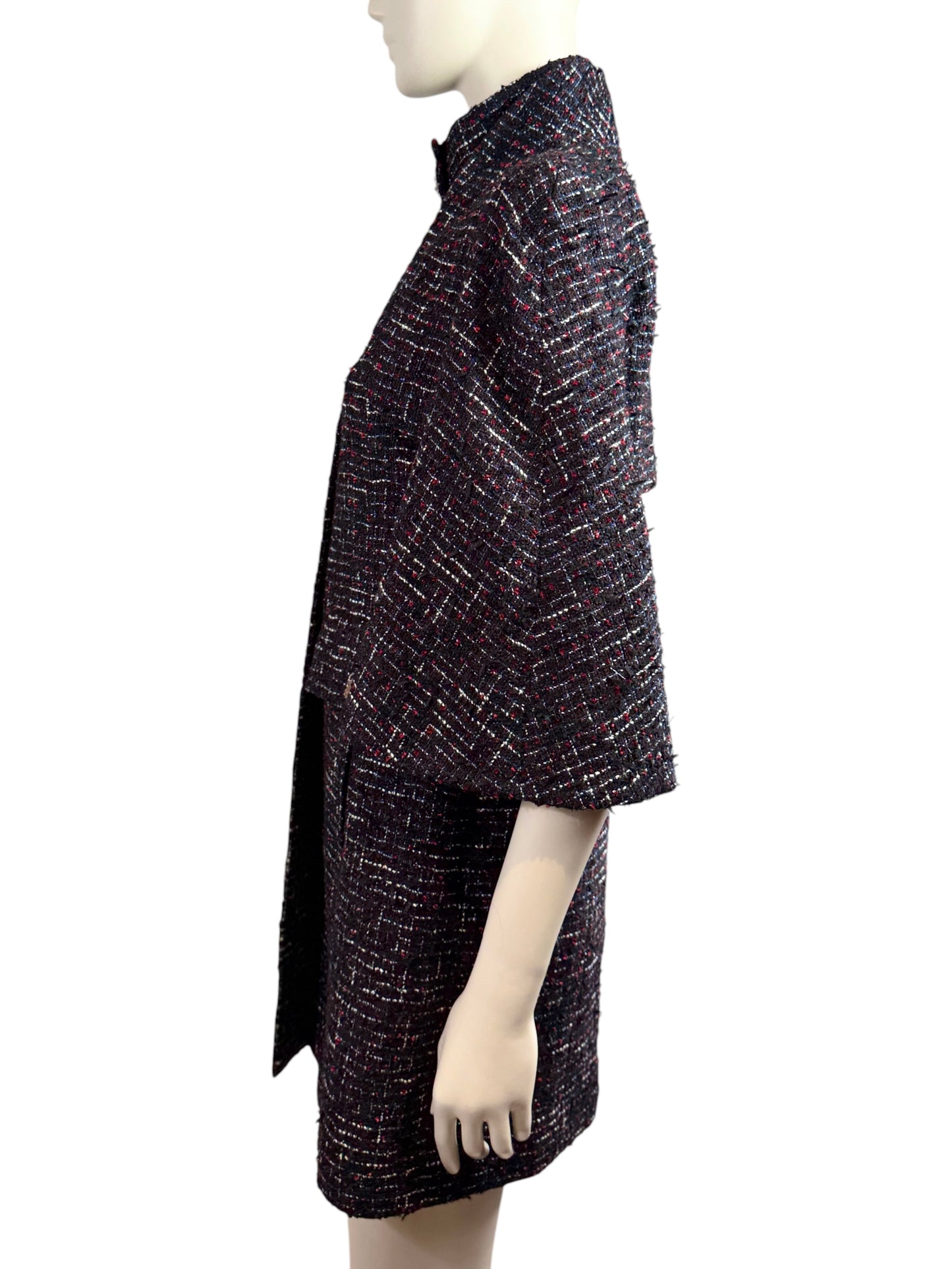 Chanel Karl Lagerfeld Resort 2015 Dubai Look 14 Gripoix Tweed coat