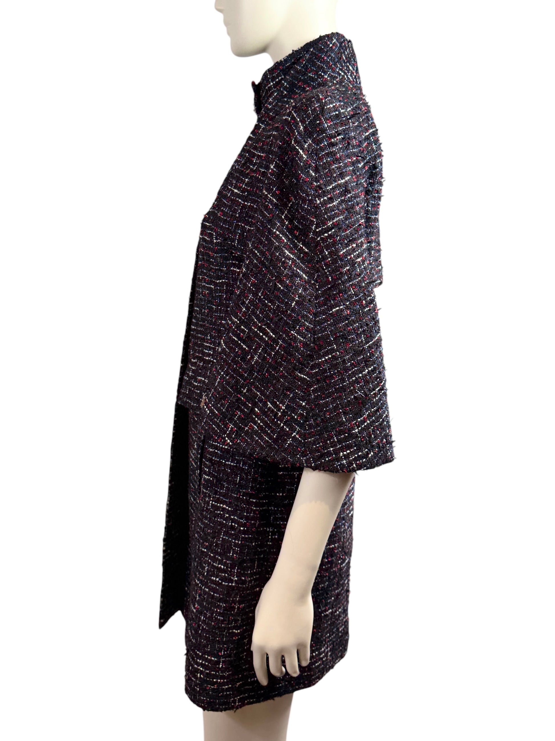 Chanel Karl Lagerfeld Resort 2015 Dubai Look 14 Gripoix Tweed coat