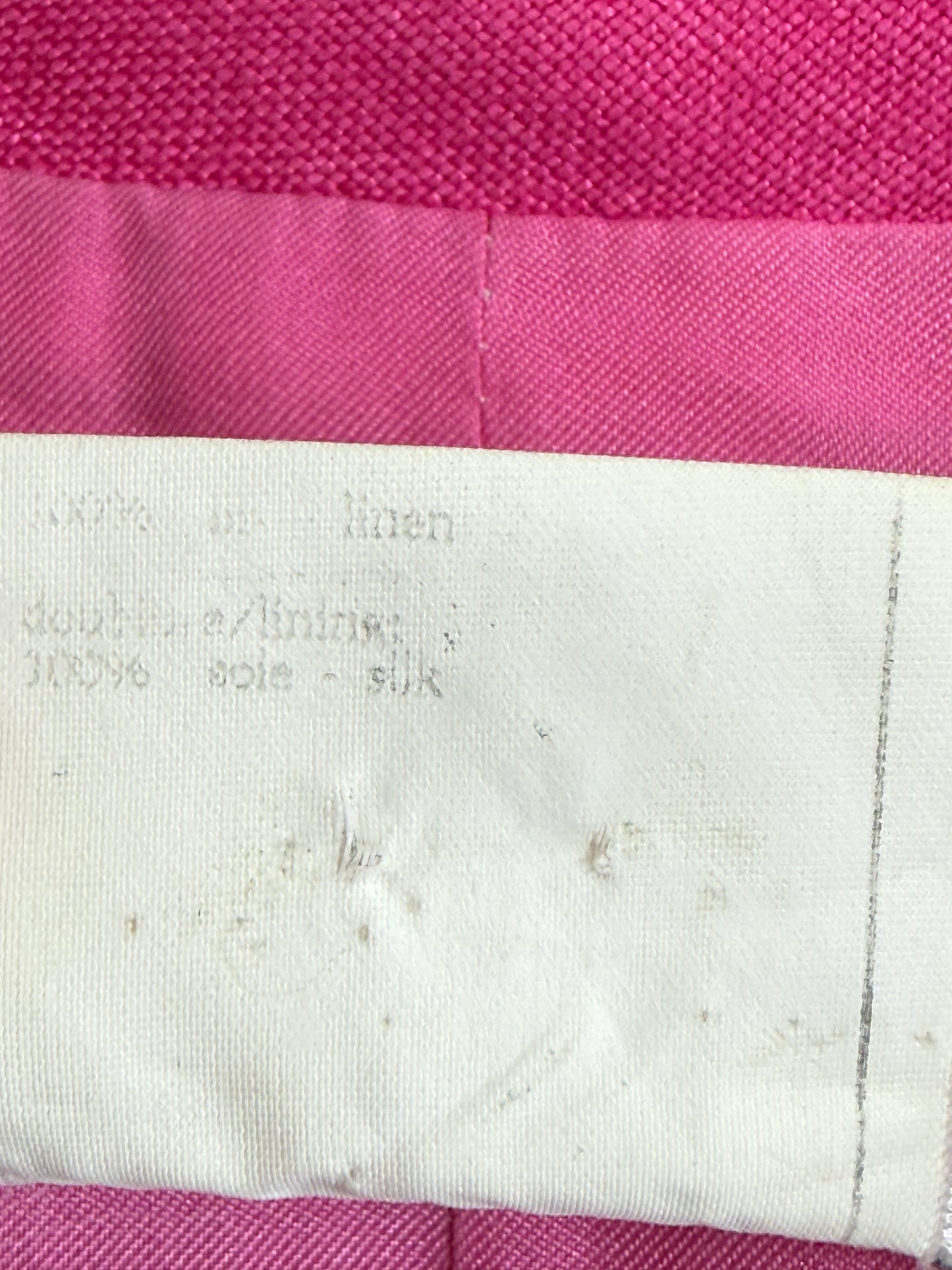 Chanel Karl Lagerfeld Spring 1995 pink linen ensemble