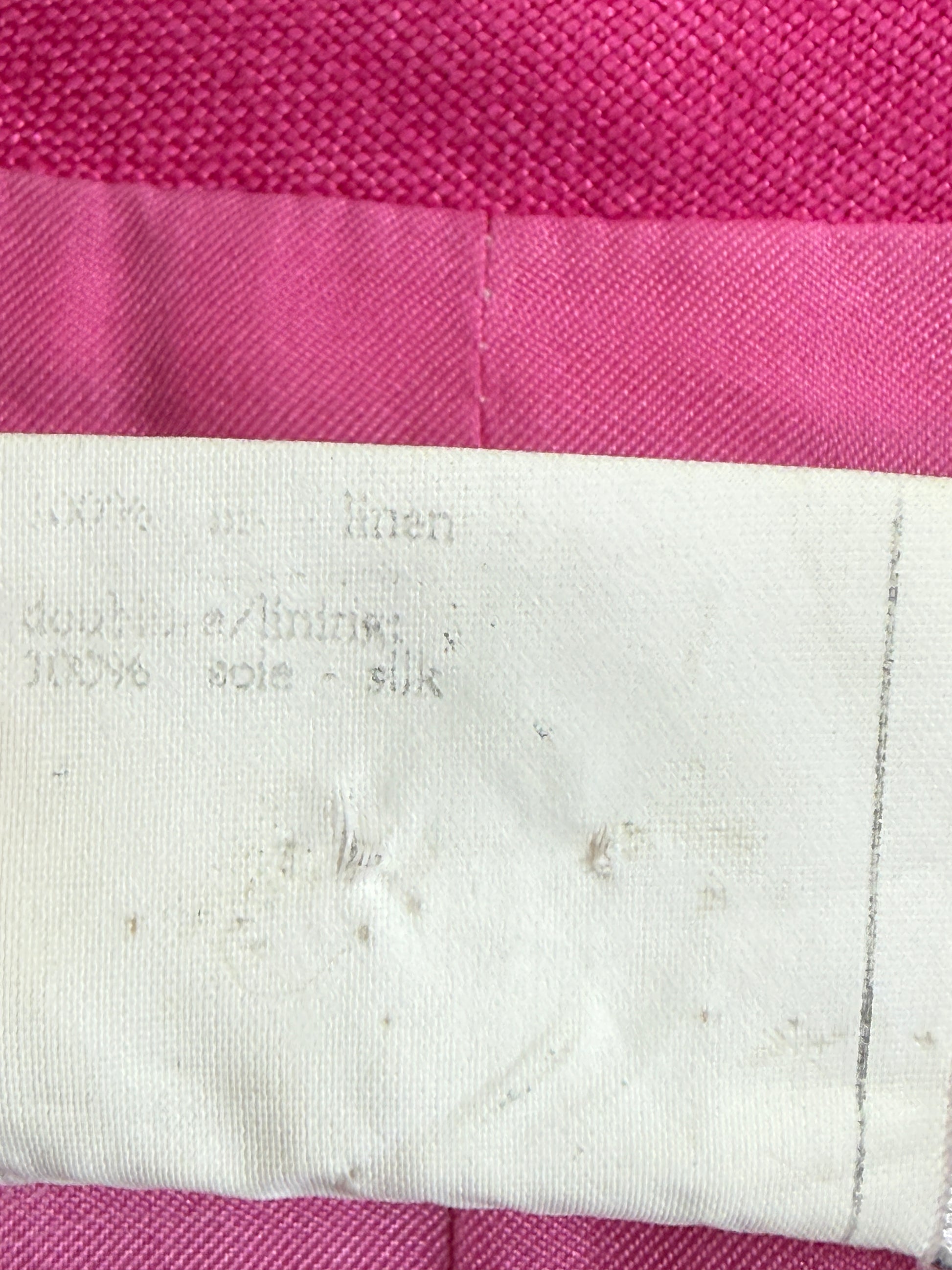 Chanel Karl Lagerfeld Spring 1995 pink linen ensemble
