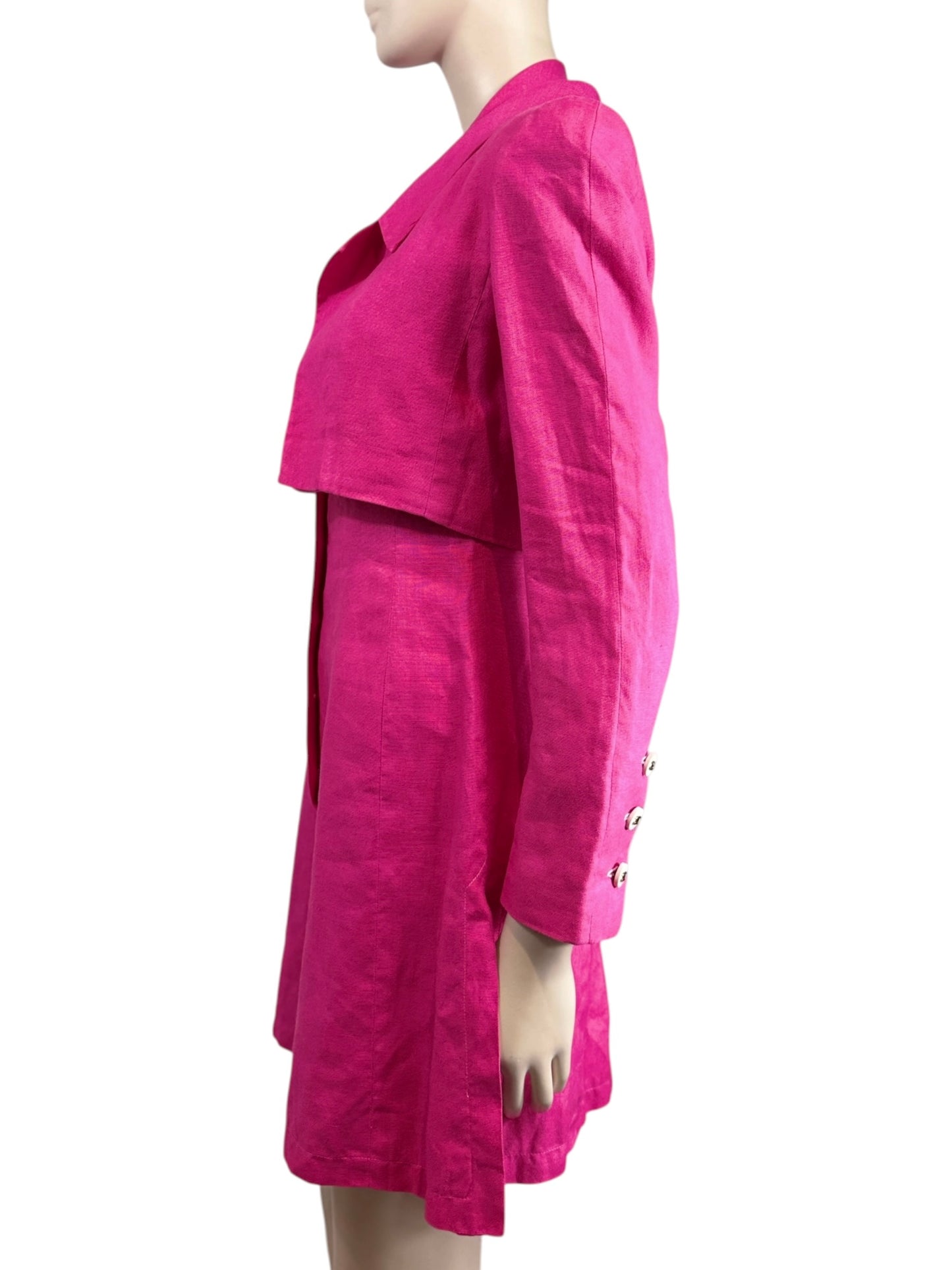 Chanel Karl Lagerfeld Spring 1995 pink linen ensemble