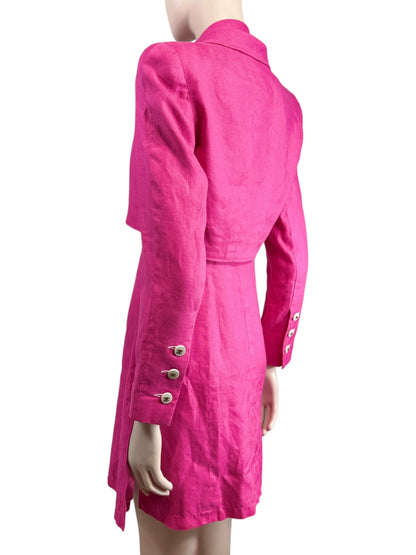 Chanel Karl Lagerfeld Spring 1995 pink linen ensemble