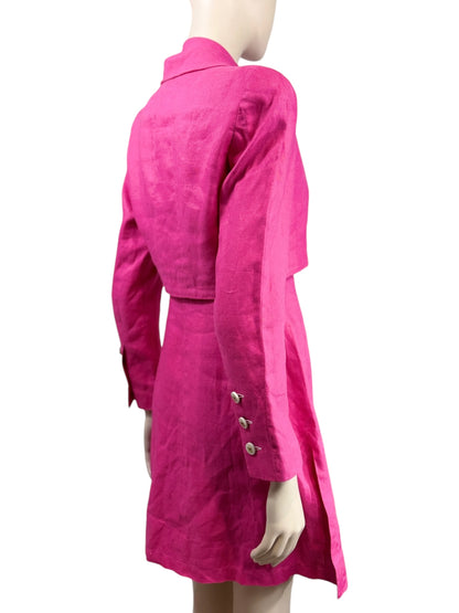 Chanel Karl Lagerfeld Spring 1995 pink linen ensemble