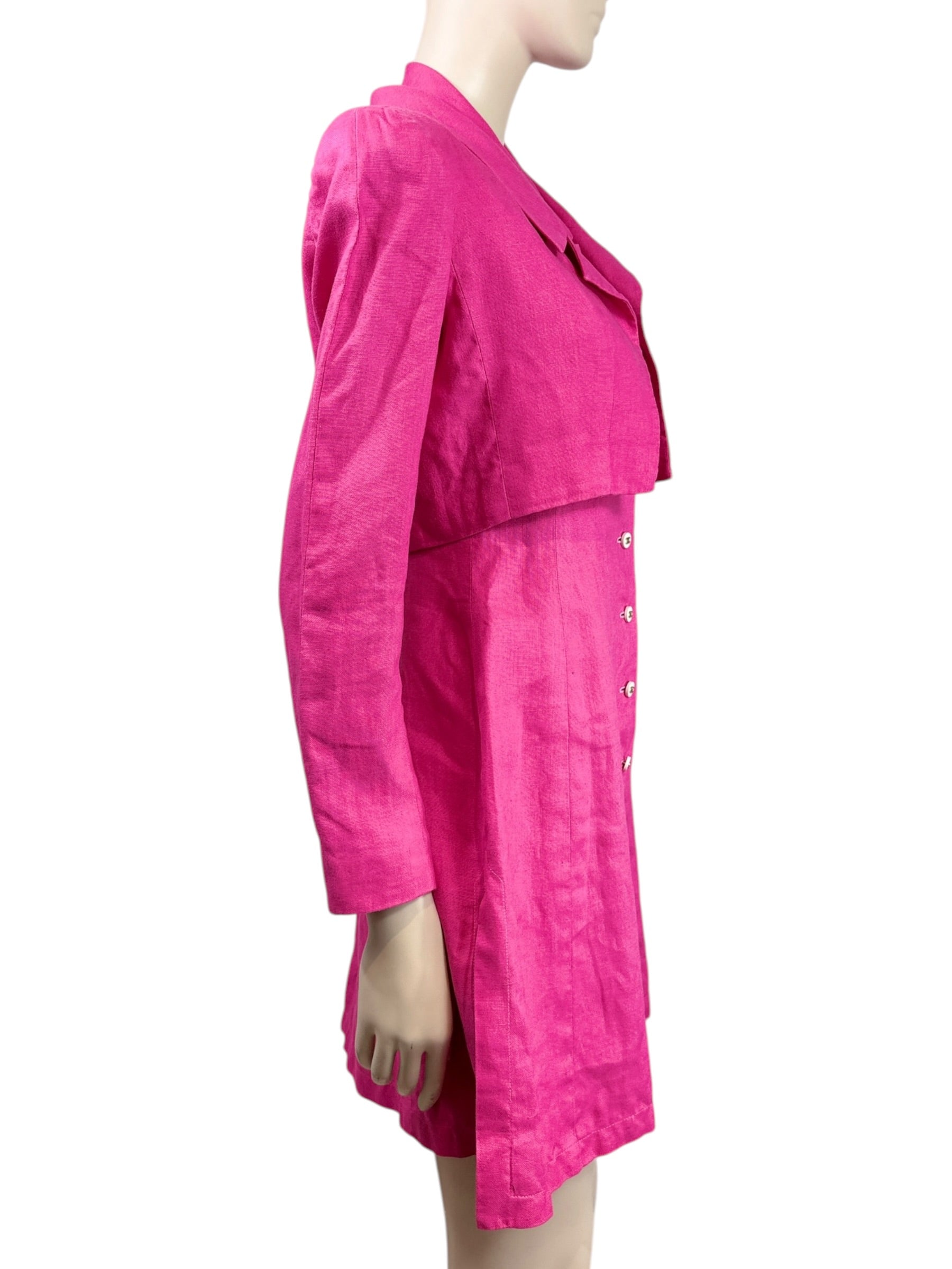 Chanel Karl Lagerfeld Spring 1995 pink linen ensemble