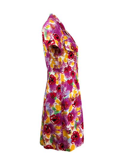 Chanel Karl Lagerfeld Spring 1997 printed floral dress