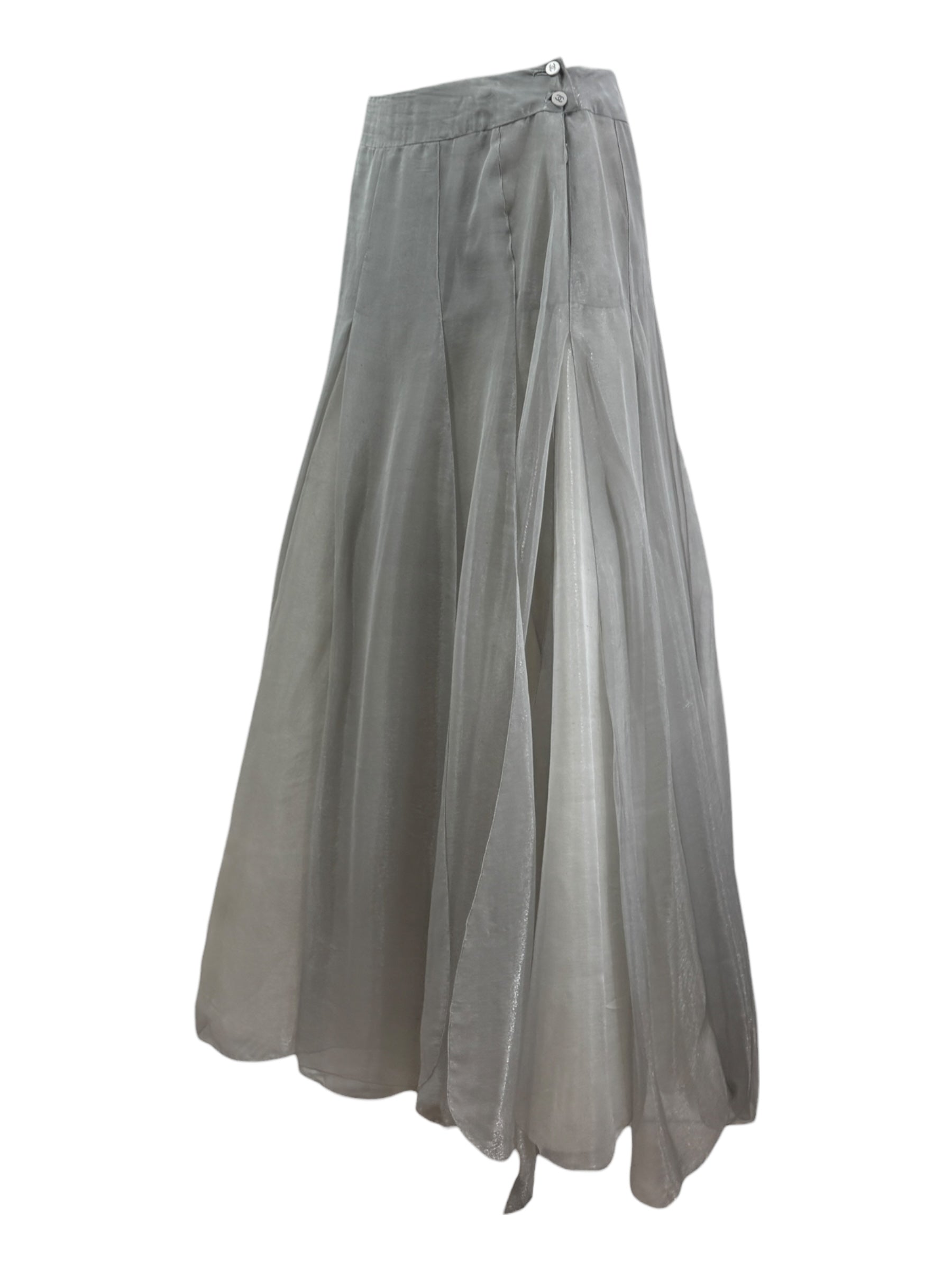 Chanel Karl Lagerfeld Spring 1999 metallic skirt