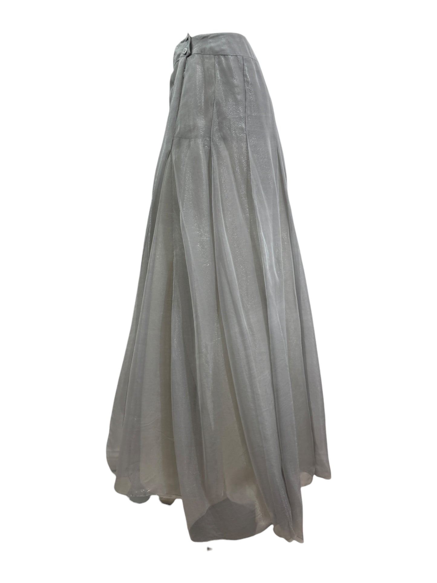 Chanel Karl Lagerfeld Spring 1999 metallic skirt