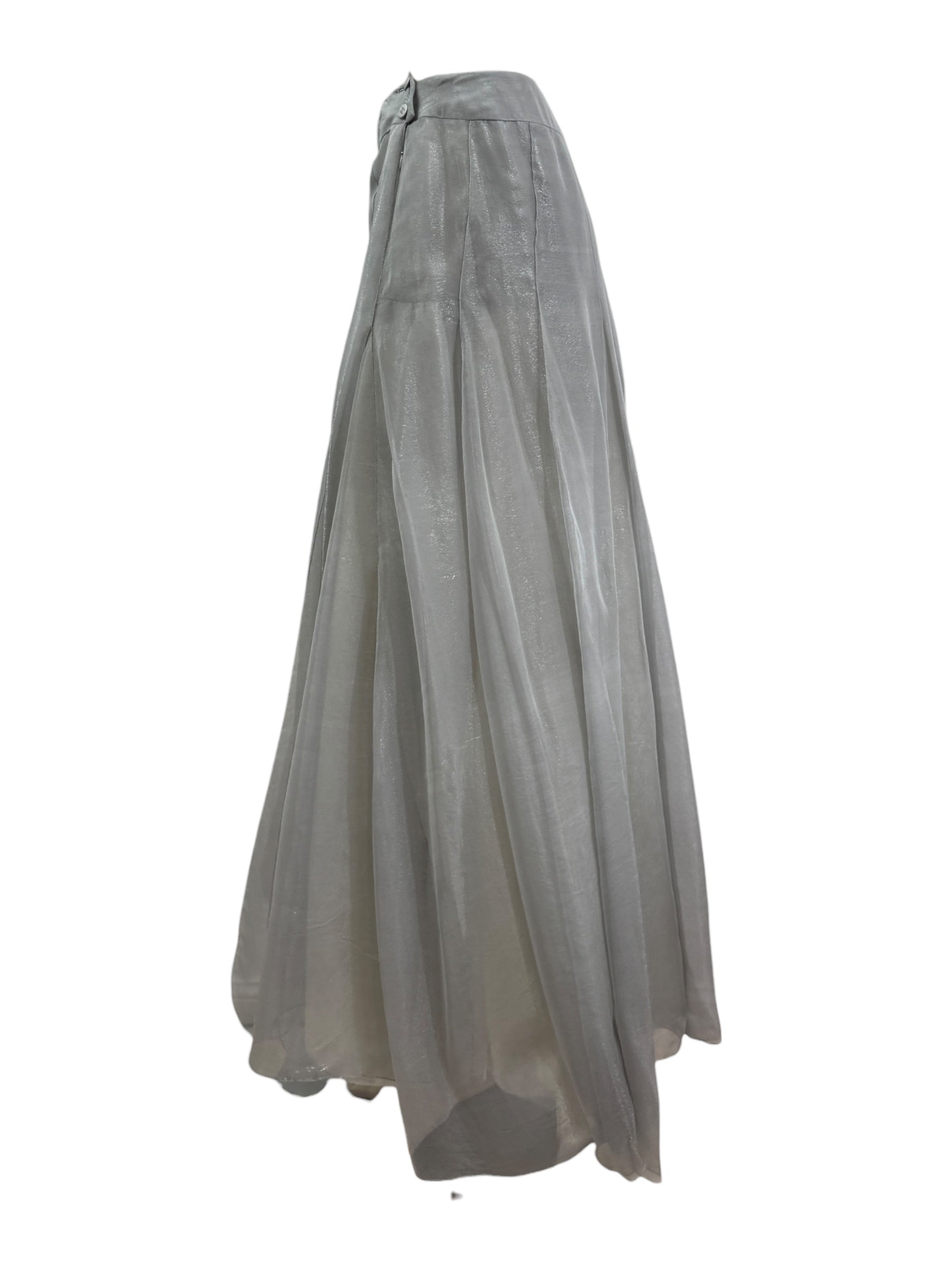 Chanel Karl Lagerfeld Spring 1999 metallic skirt