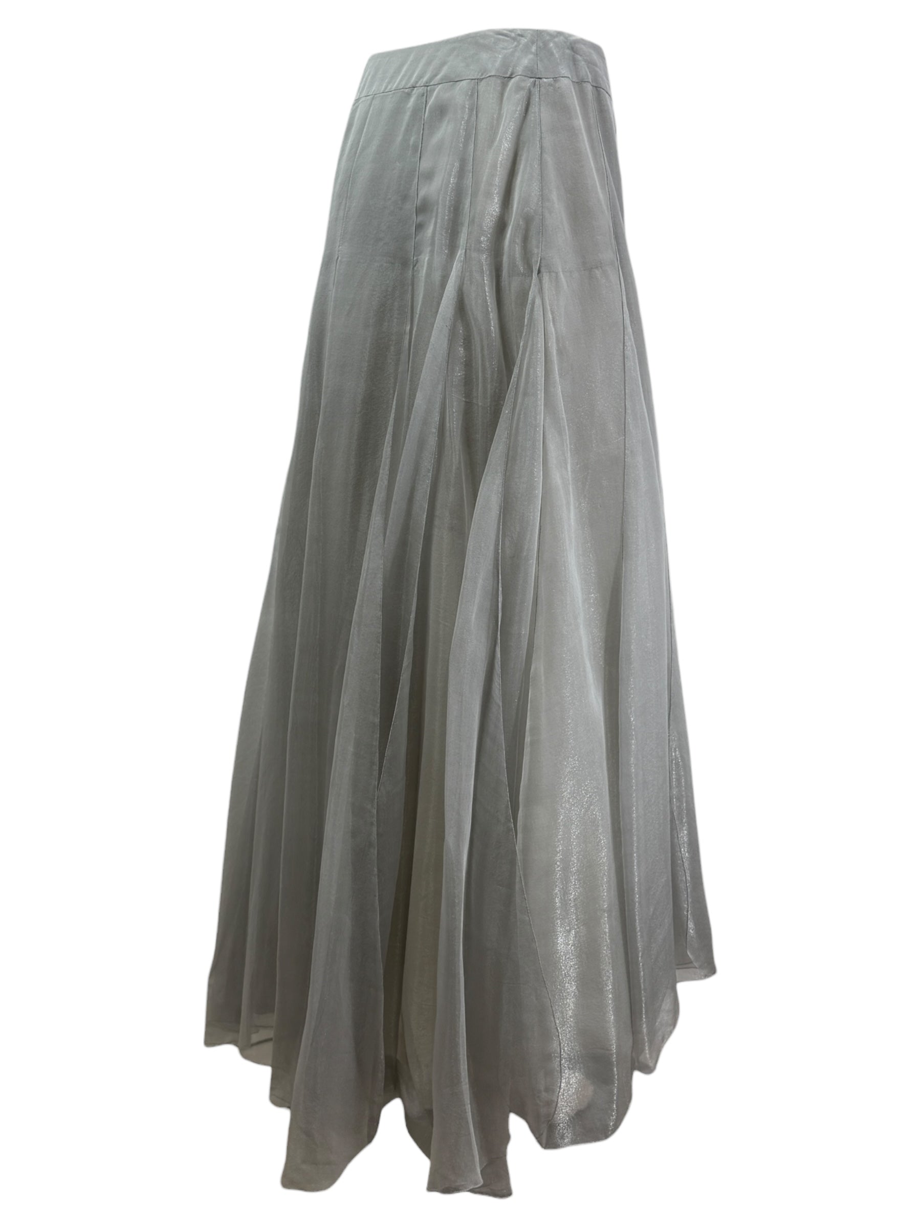 Chanel Karl Lagerfeld Spring 1999 metallic skirt