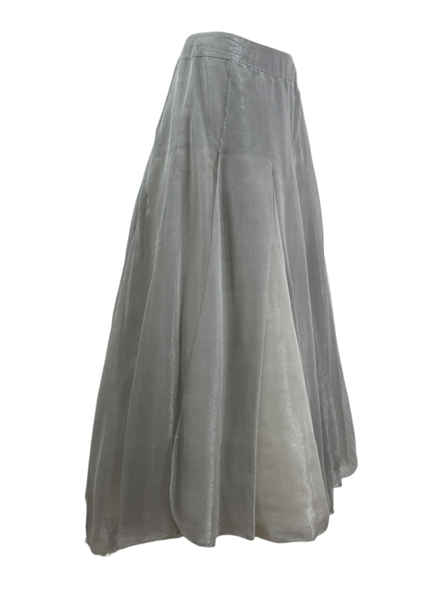 Chanel Karl Lagerfeld Spring 1999 metallic skirt