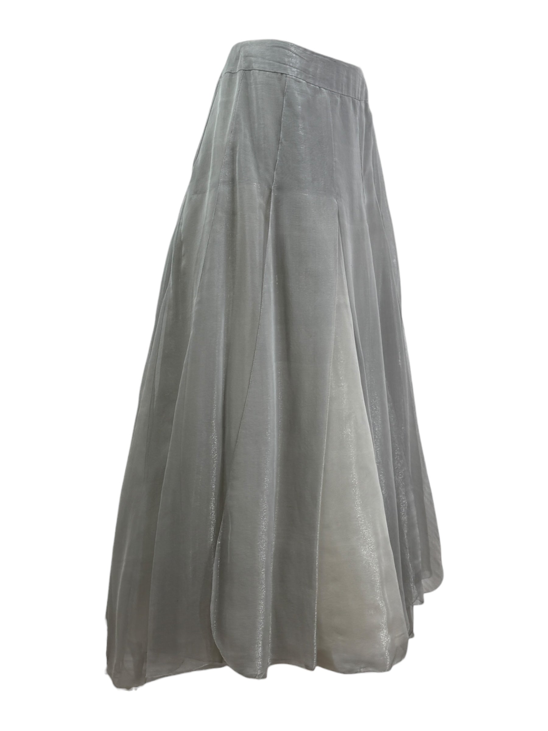 Chanel Karl Lagerfeld Spring 1999 metallic skirt