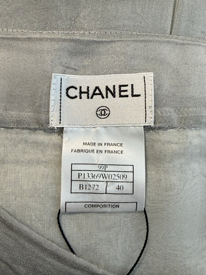 Chanel Karl Lagerfeld Spring 1999 metallic skirt