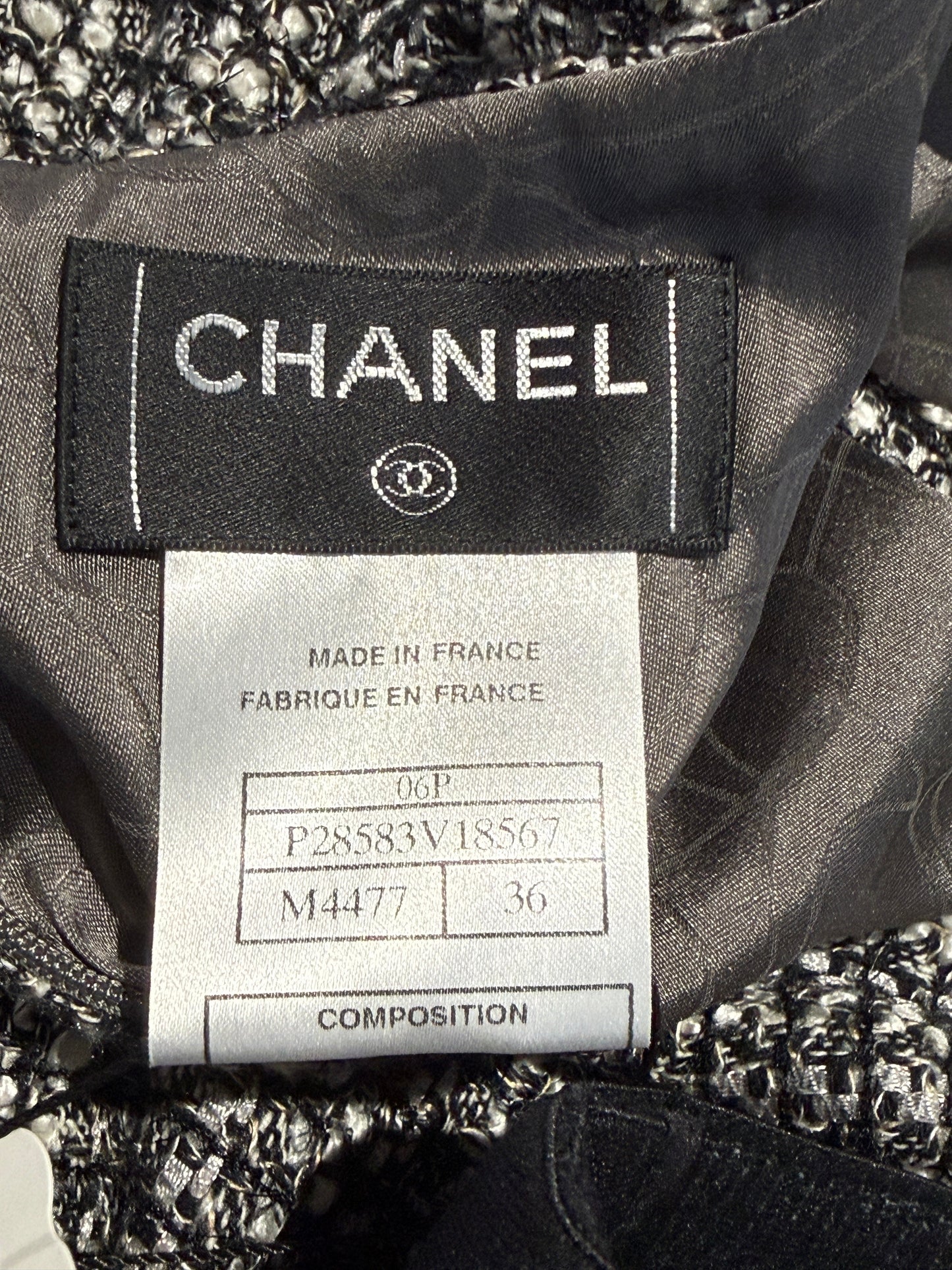 Chanel Karl Lagerfeld Spring 2006 Grey tweed suit