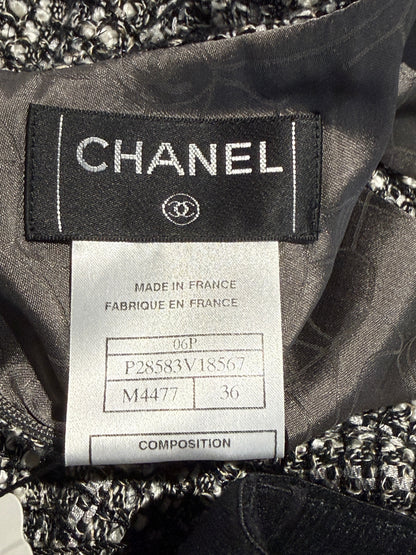 Chanel Karl Lagerfeld Spring 2006 Grey tweed suit