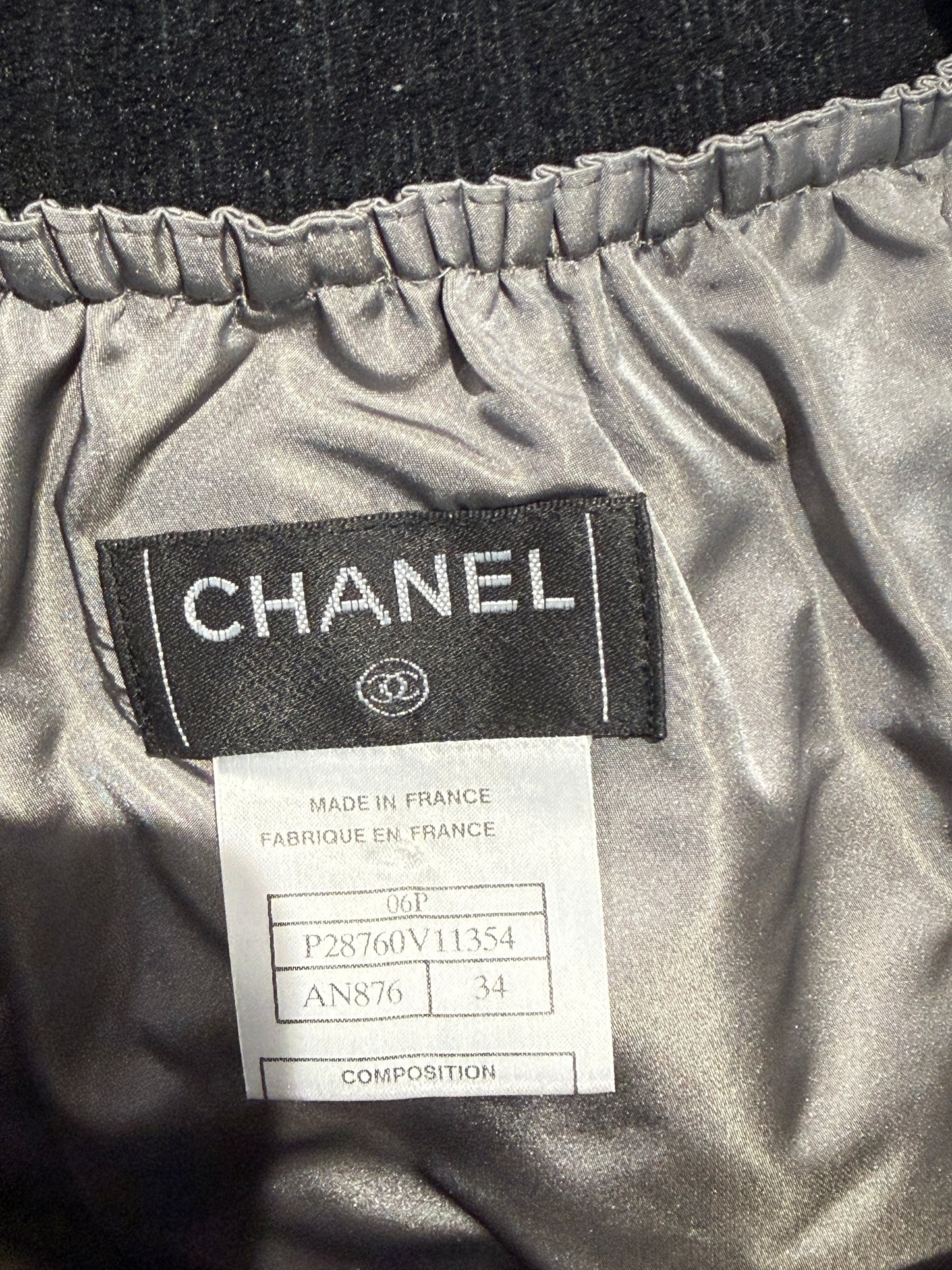 Chanel Karl Lagerfeld Spring 2006 Grey tweed suit
