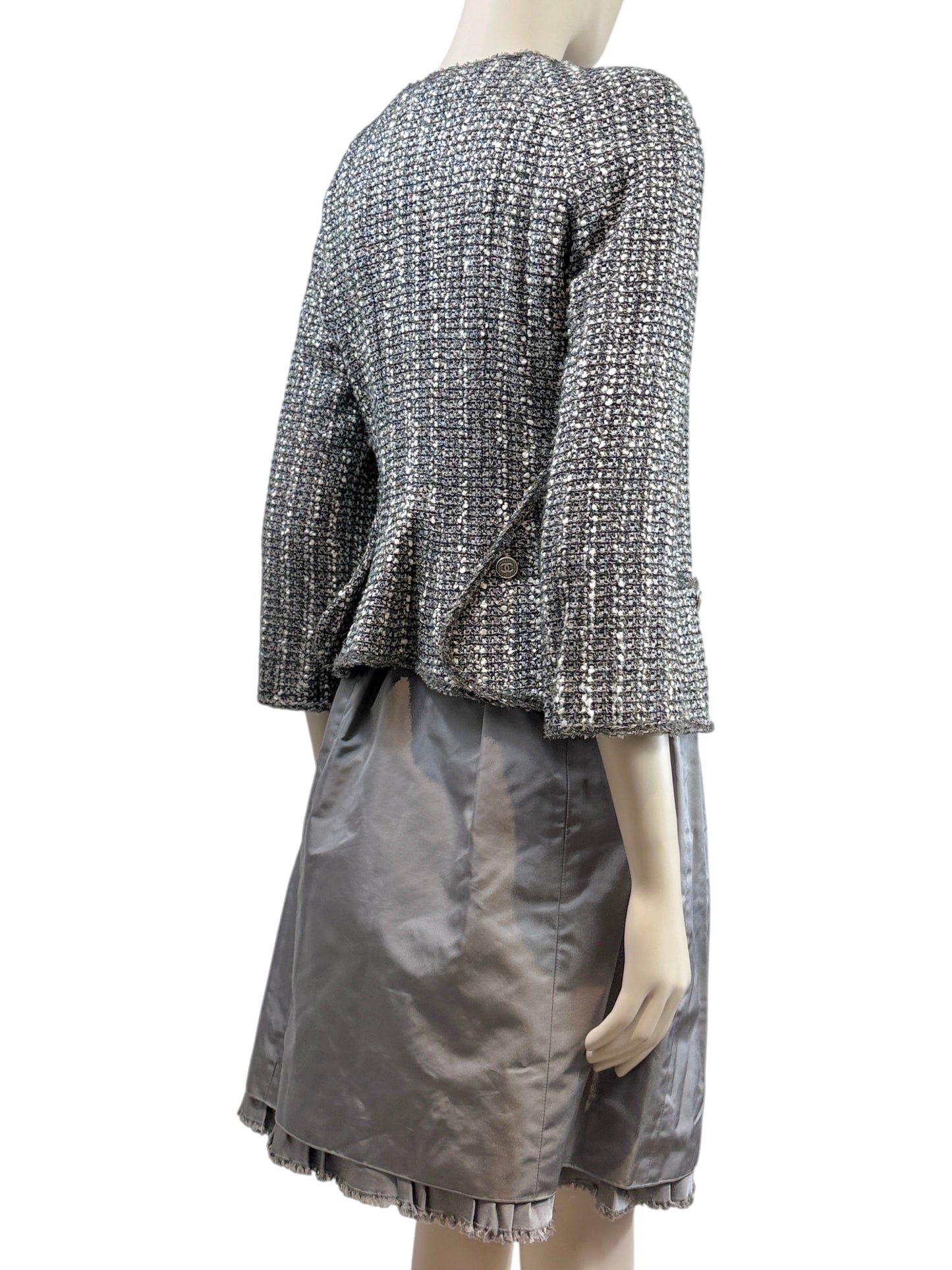 Chanel Karl Lagerfeld Spring 2006 Grey tweed suit