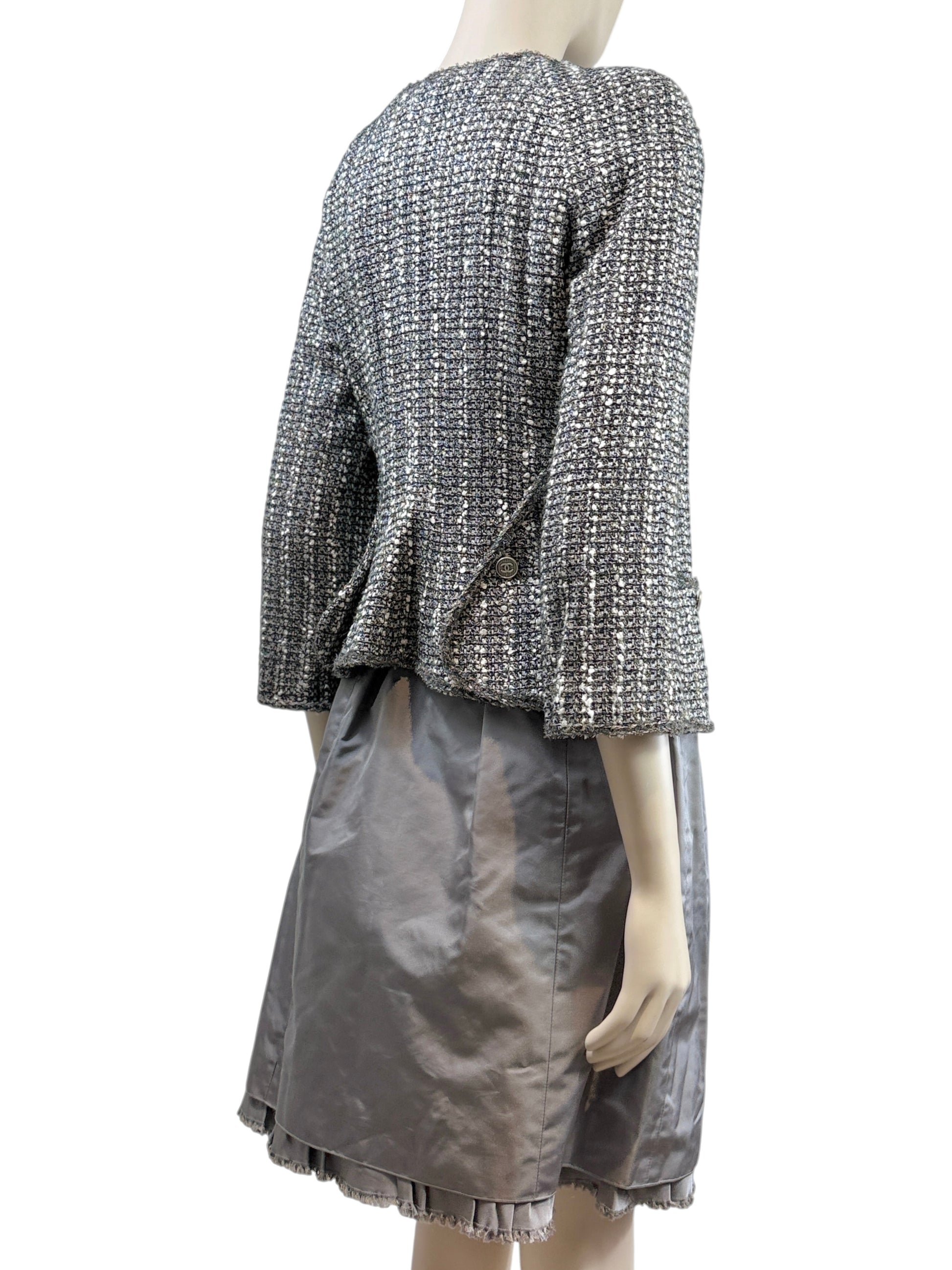 Chanel Karl Lagerfeld Spring 2006 Grey tweed suit