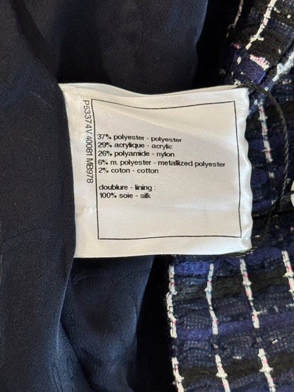 Chanel Karl Lagerfeld Spring 2016 Blue tweed jacket